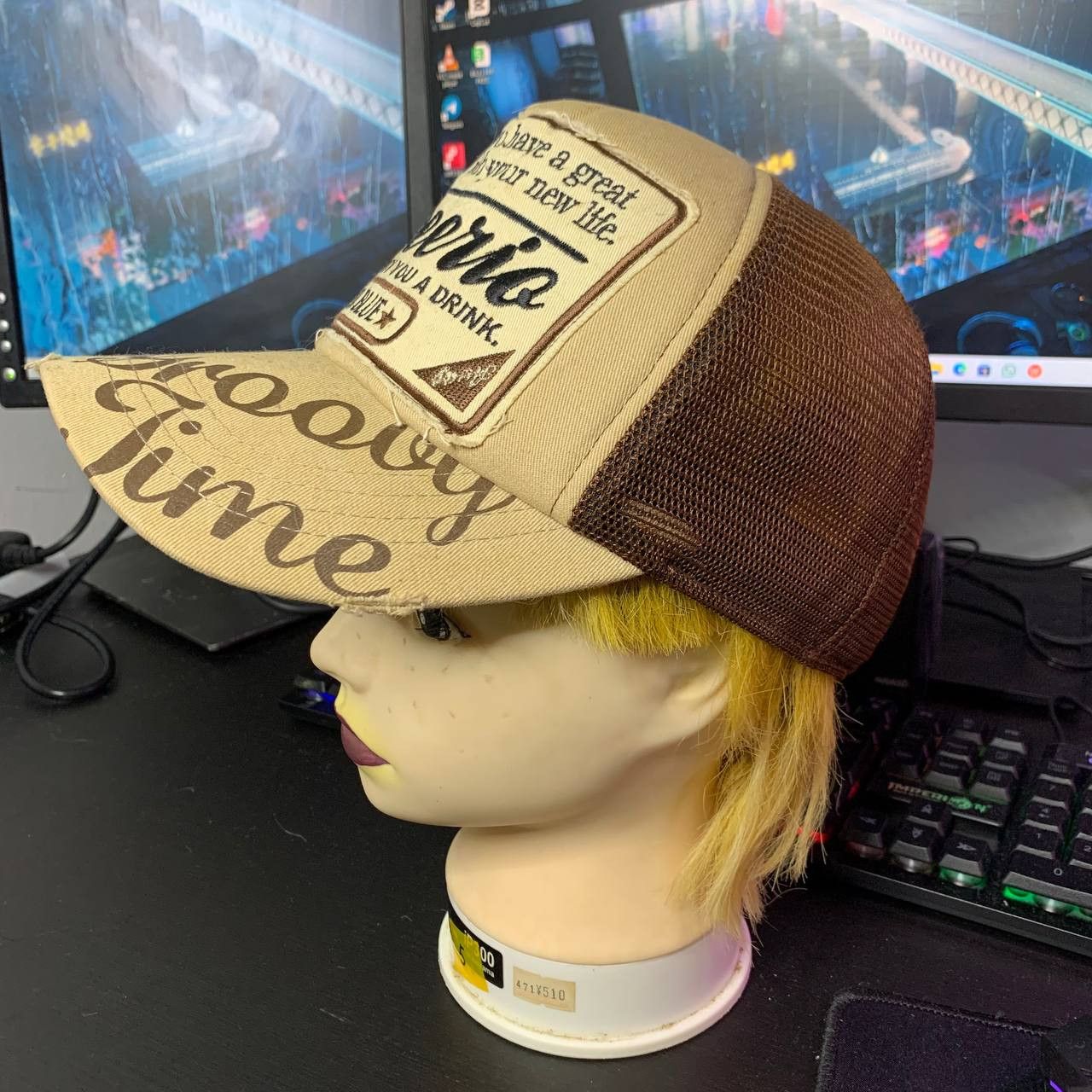 Japanese Brand × Vintage RARE VINTAGE DISTRESSED TRUCKER HAT Size ONE SIZE - 3 Thumbnail