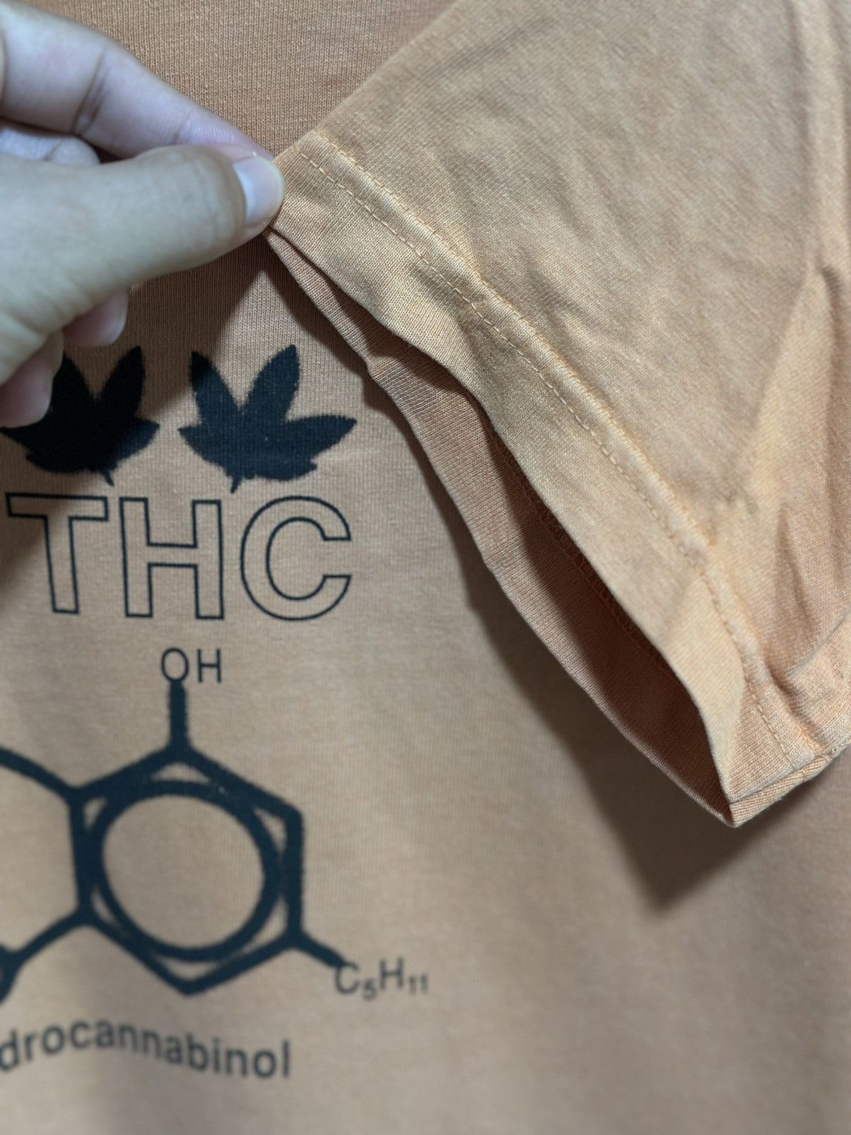 Vintage Vintage Thc Tetrahydrocannabinol Sun Faded Tee Size US M / EU 48-50 / 2 - 4 Thumbnail