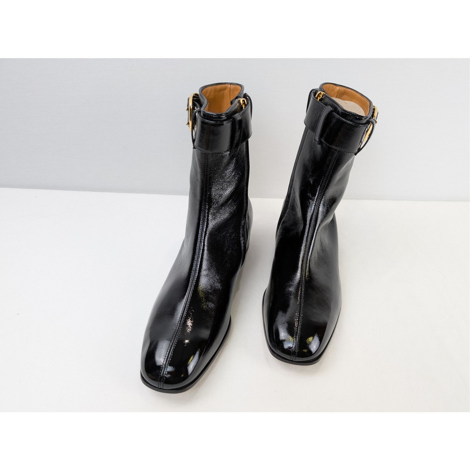 Gucci o1rshd1 Vernice Naplack Boots in Nero Size US 12.5 / EU 45-46 - 9 Thumbnail