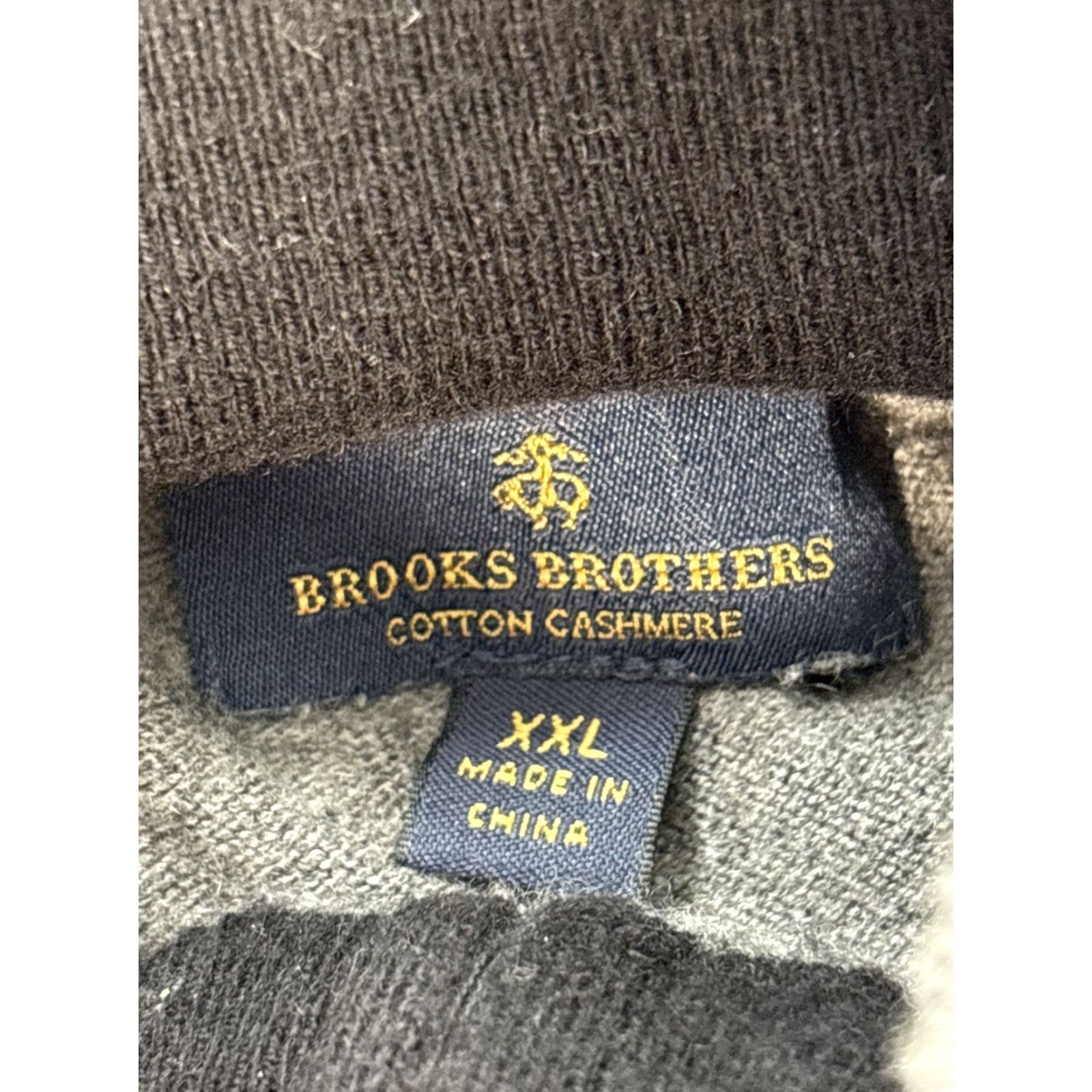 Brooks Brothers Brooks Brothers Sweater Pullover 2XL Mock Neck 1/4 Zip Gray Cashmere Cotton Knit Mens XXL Size US XXL / EU 58 / 5 - 5 Thumbnail