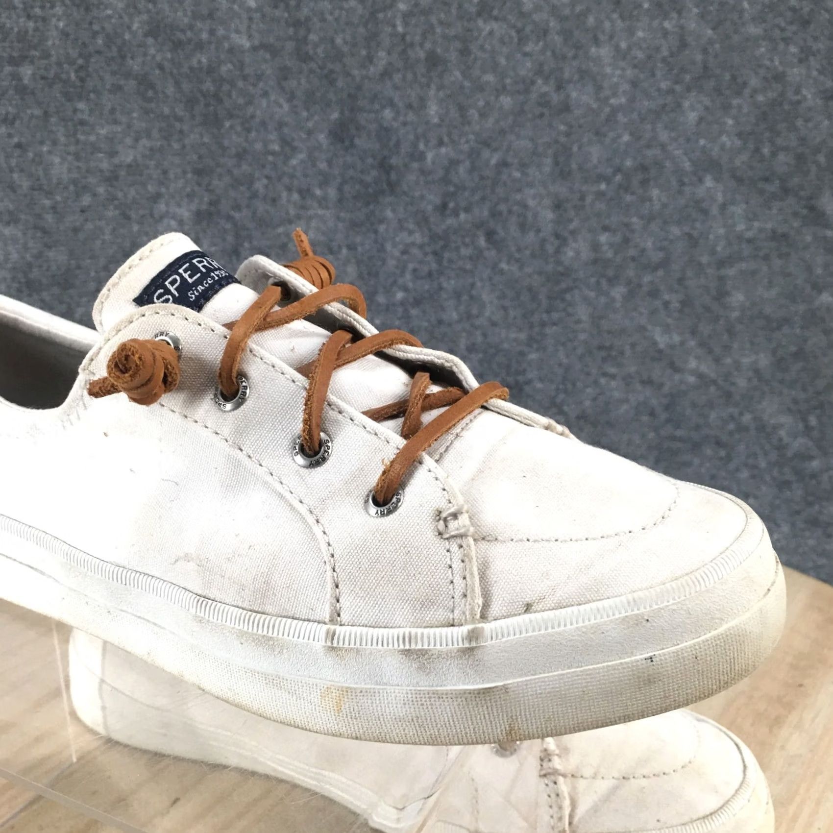 Sperry Sperry Top Sider Sneaker Womens 9.5 White Pier Wave Lace Up Casual STS81903 Size L / US 10 / IT 46 - 6 Thumbnail