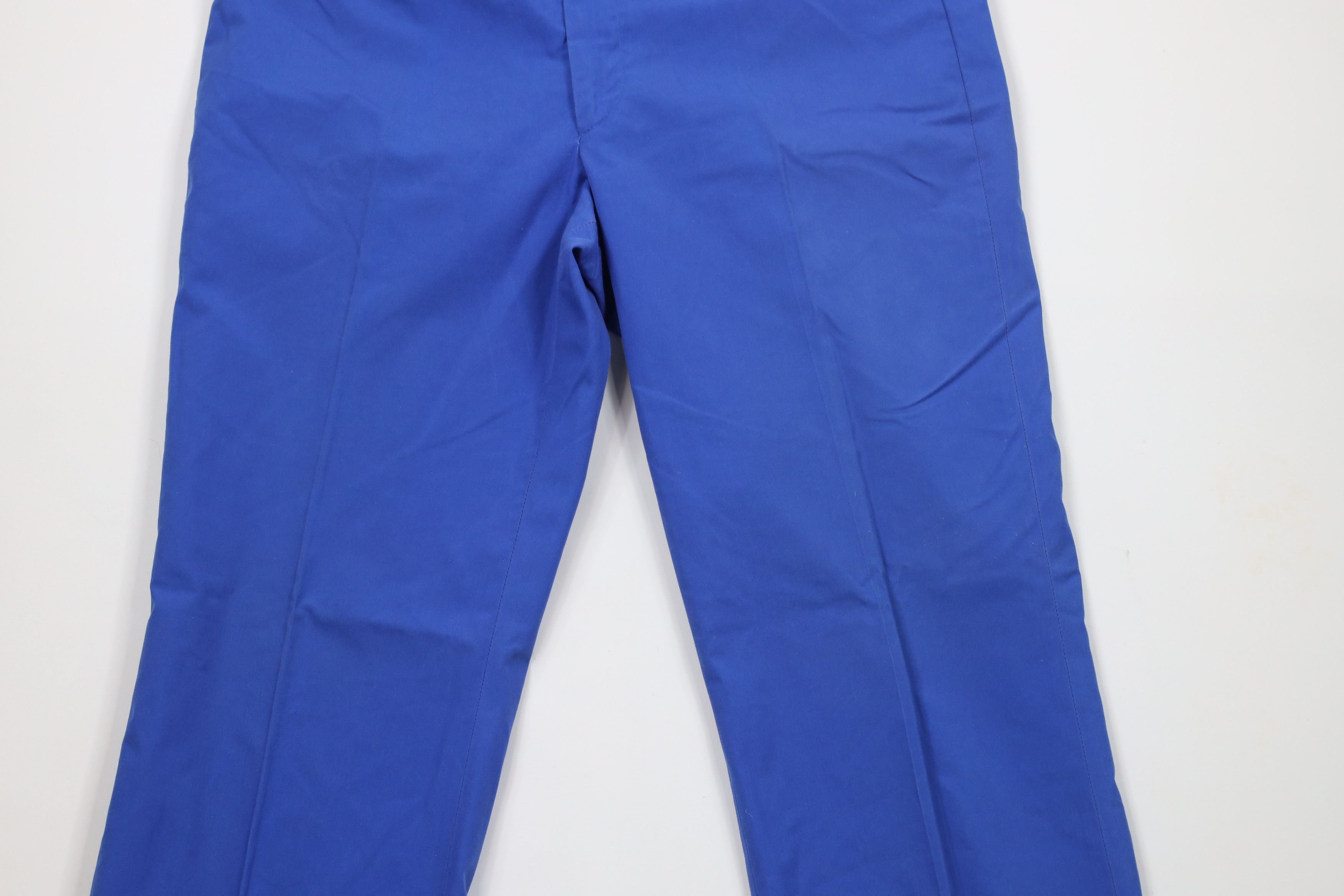 Vintage Vintage 70s Streetwear Bell Bottoms Chino Pants Blue USA Size US 36 / EU 52 - 3 Thumbnail