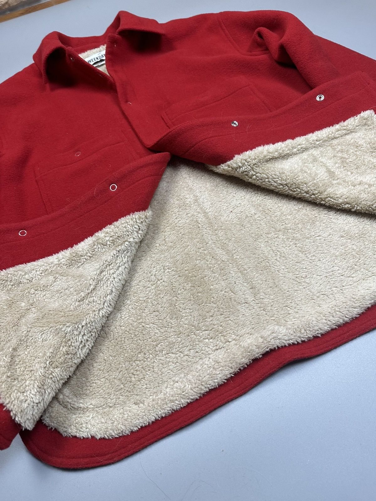 Weekday Red woolen jaket Weekday Size US M / EU 48-50 / 2 - 5 Thumbnail
