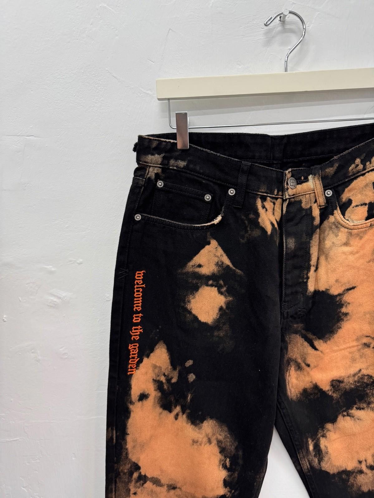 Ksubi new Ksubi mens denim jeans anti k black hellfire orange 32 Size US 32 / EU 48 - 4 Thumbnail