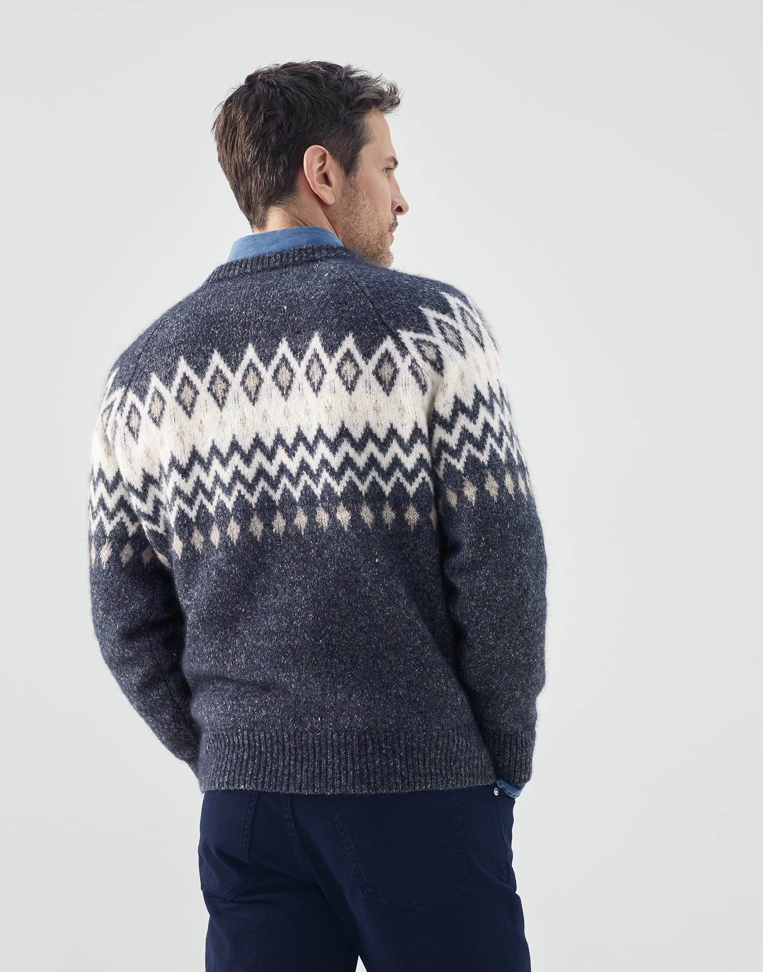 Brunello Cucinelli o1w1db10924 Sweater in Blue Size US XXL / EU 58 / 5 - 2 Thumbnail