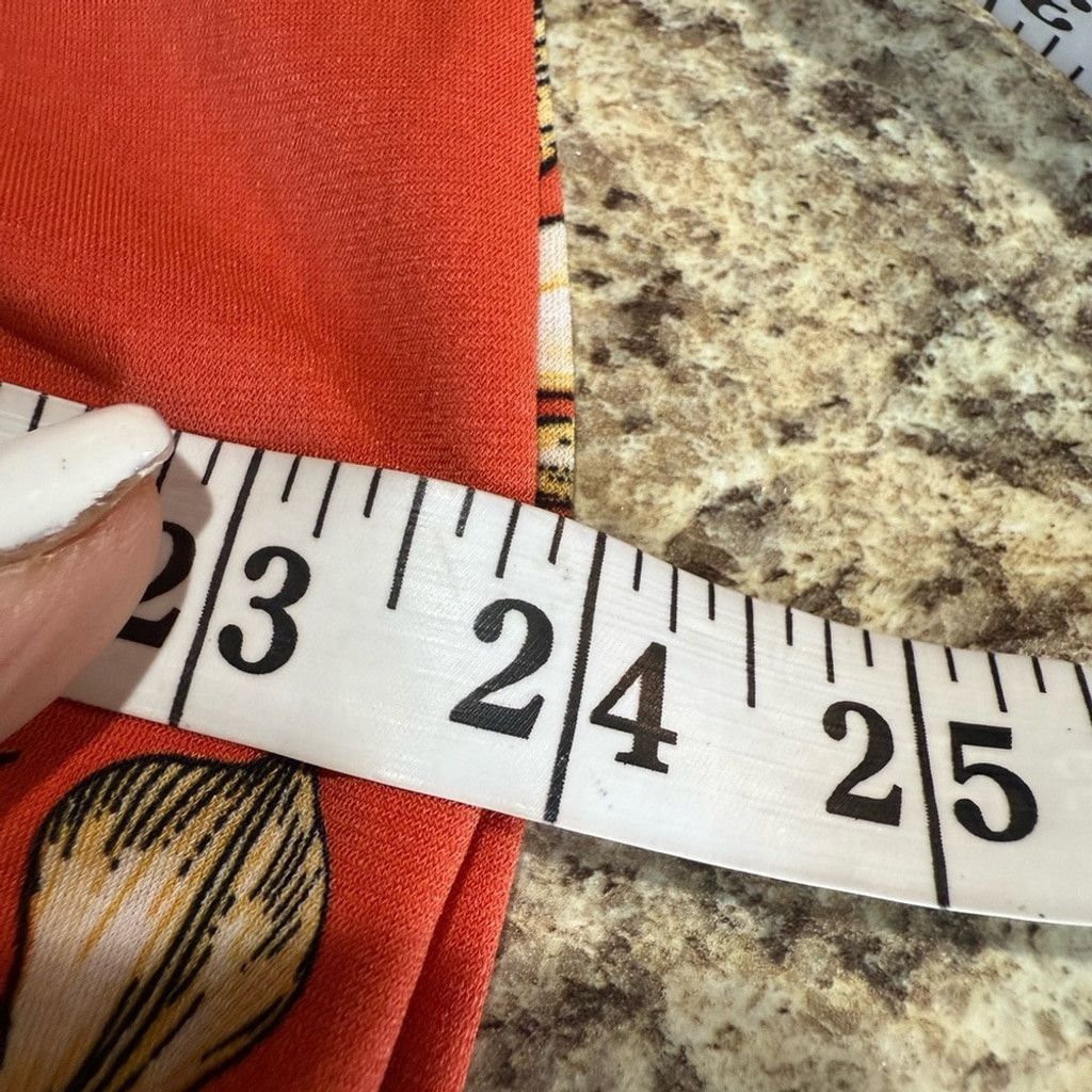 Liz Claiborne Liz Claiborne Red Short Sleeve Tie Front Tunic Size XL / US 12-14 / IT 48-50 - 4 Thumbnail