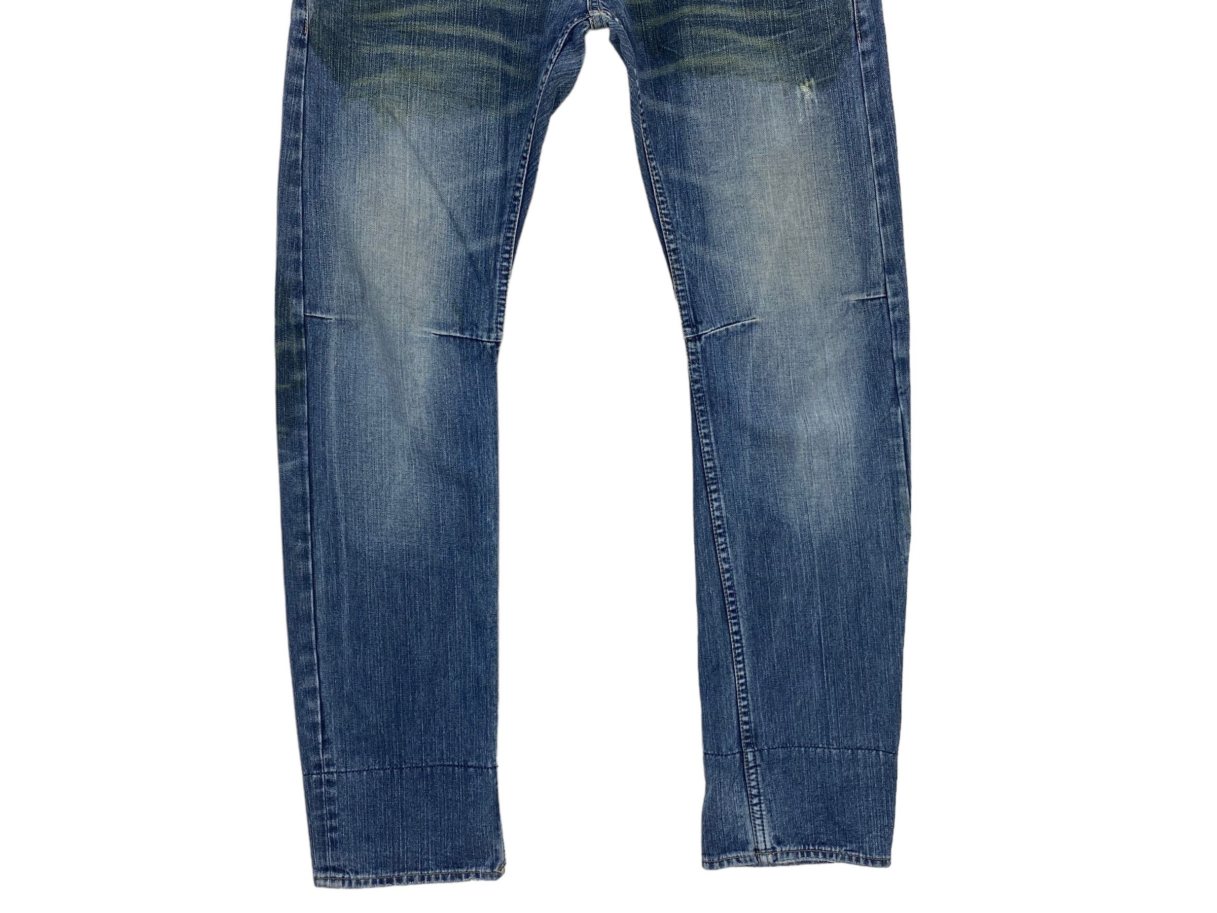 Japanese Brand Double Waist Punk Bondage Goth Rockers Jeans Size US 32 / EU 48 - 4 Thumbnail