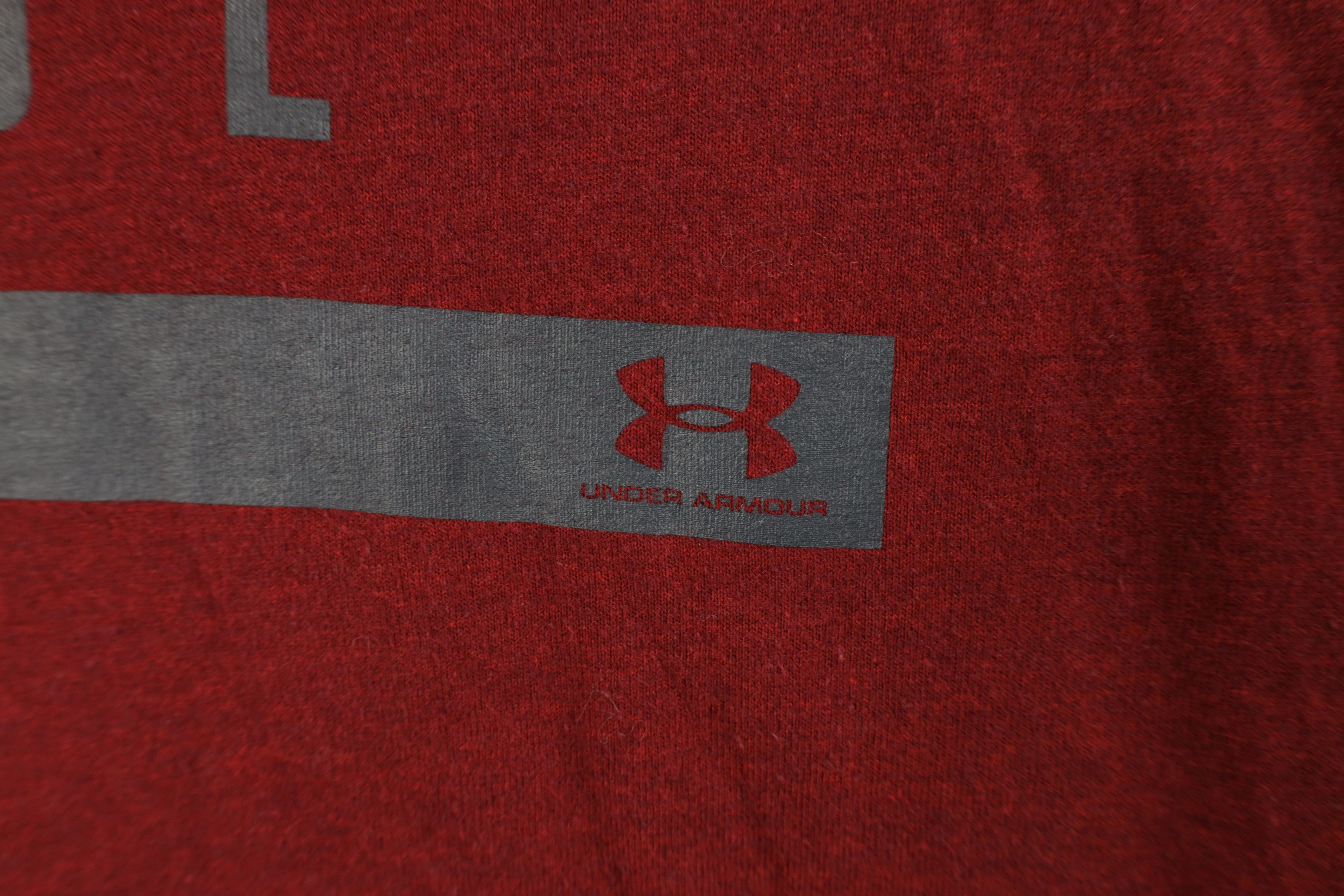 Under Armour Under Armour Spell Out Loose Fit Hoodie Hooded T-Shirt Red Size US L / EU 52-54 / 3 - 5 Thumbnail