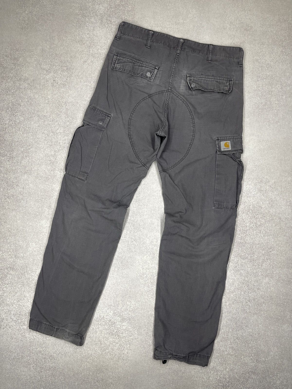 Carhartt Mens Carhartt Regular Cargo Pants Grey Y2K Size US 30 / EU 46 - 1 Thumbnail