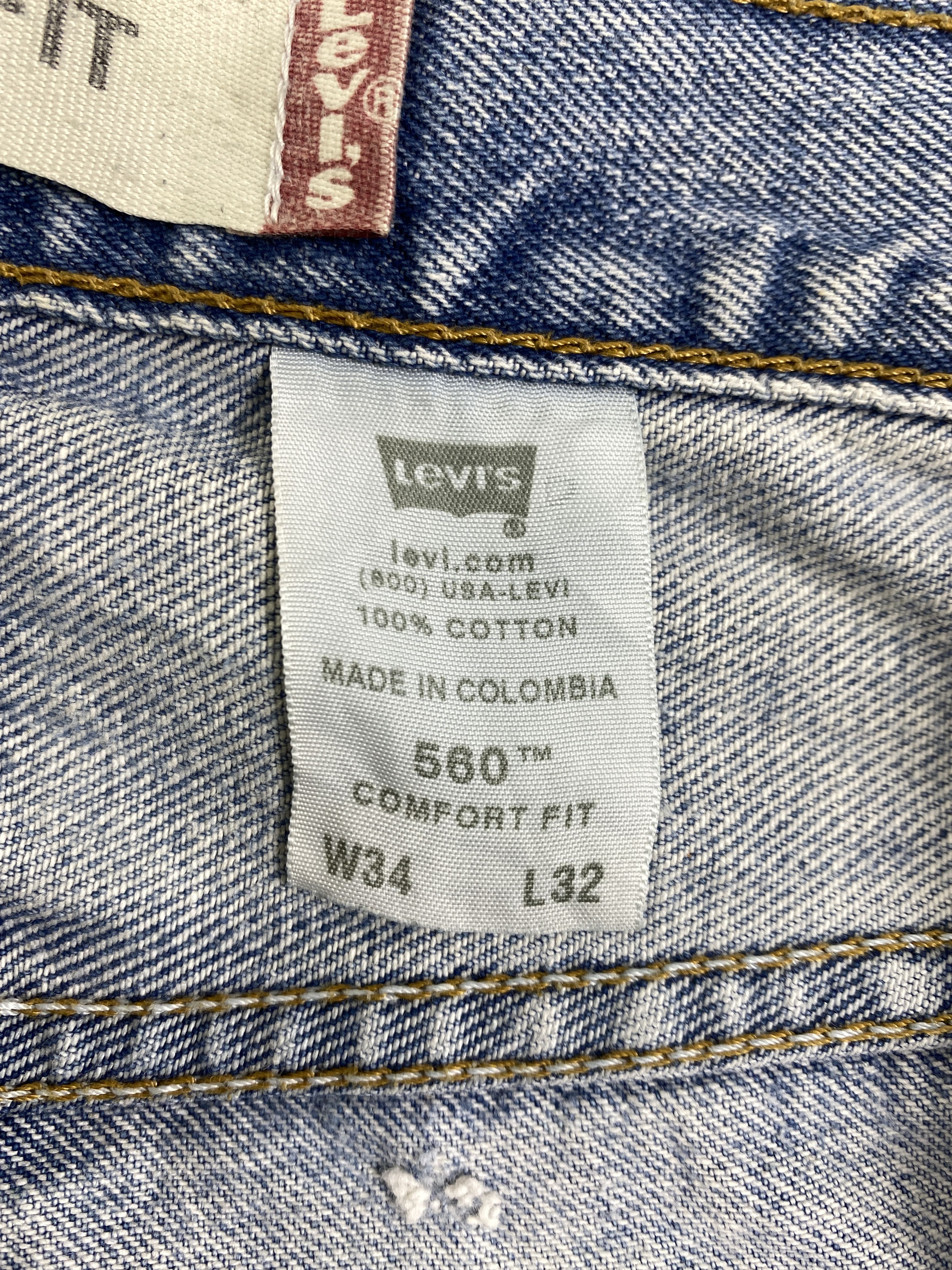 Levi's Light Blue Wash Vintage Levi's 560 34x31.5 Denim -SJ146 Size US 34 / EU 50 - 10 Thumbnail
