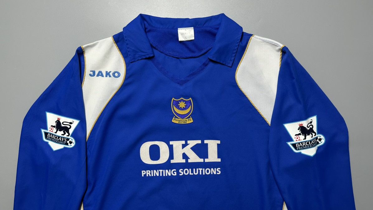 Vintage PORTSMOUTH JAKO 2006/2007 FOOTBALL HOME JERSEY #8 COLE Size US L / EU 52-54 / 3 - 3 Thumbnail