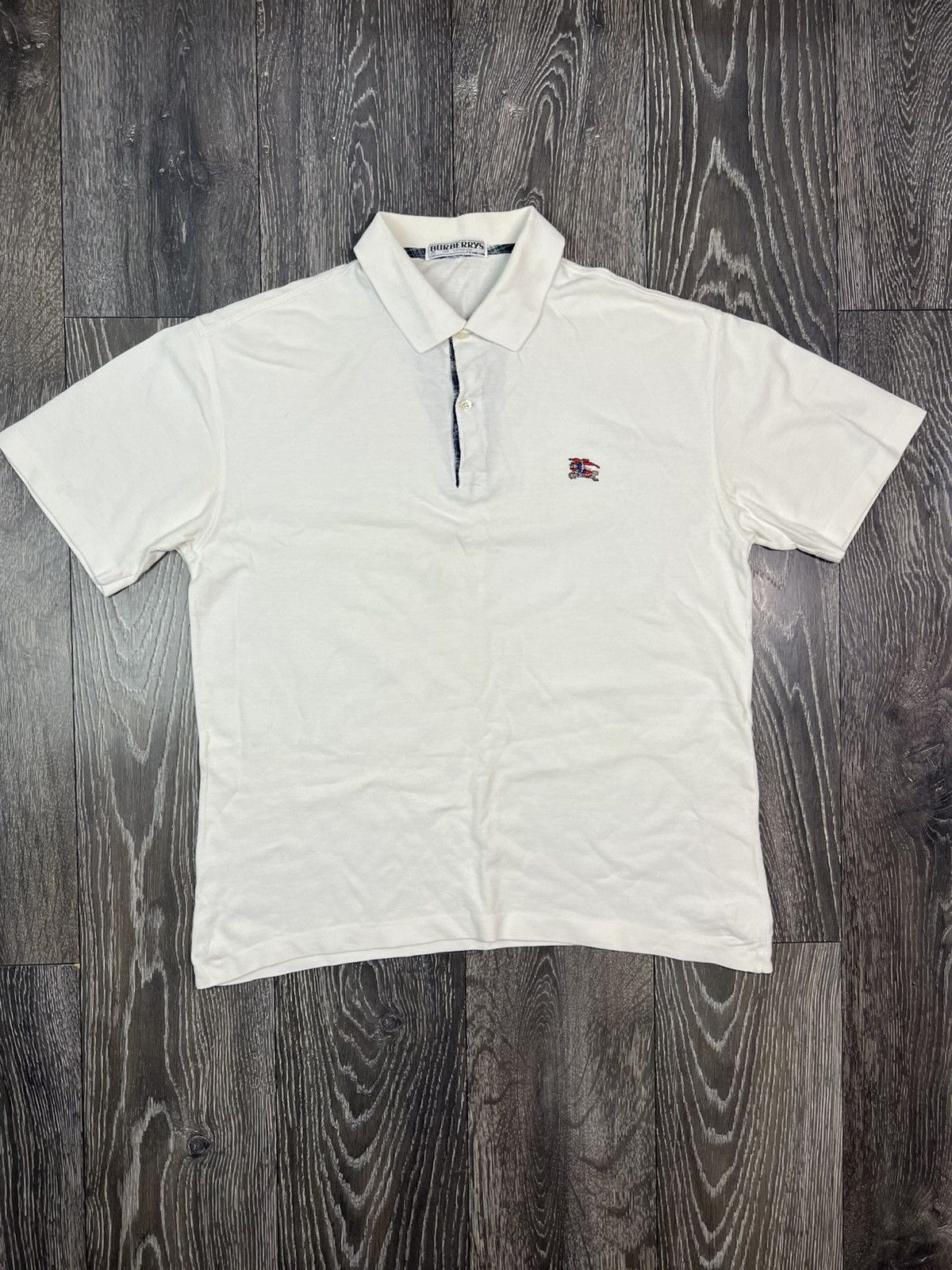 Burberry Burberrys Vintage polo crazy luxury fit Size US M / EU 48-50 / 2 - 2 Thumbnail