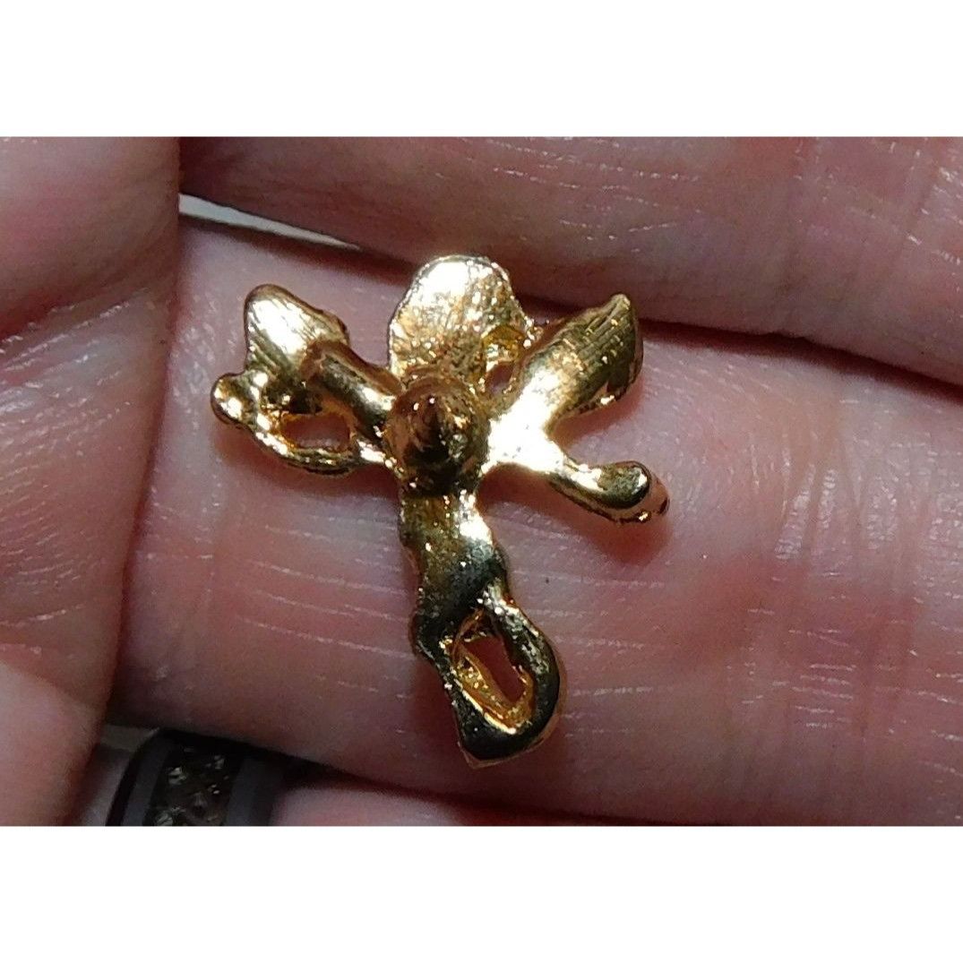 Other Vintage Victorian Style Gold Tone Cherub Lapel Pin Size ONE SIZE - 2 Thumbnail