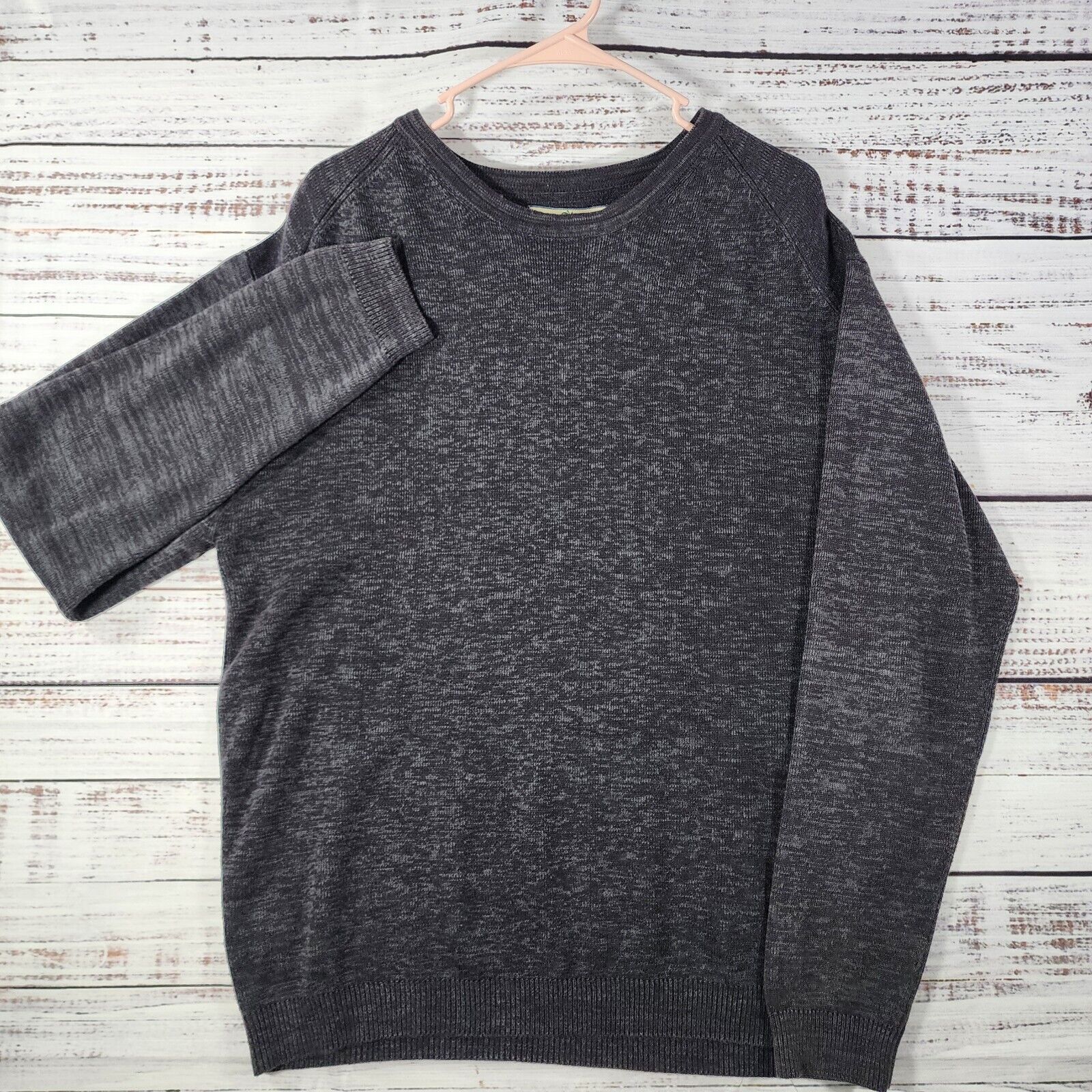Tommy Bahama Tommy Bahama Sweater Mens XL Gray Crew Silk Cotton Blend Size US XL / EU 56 / 4 - 1 Thumbnail