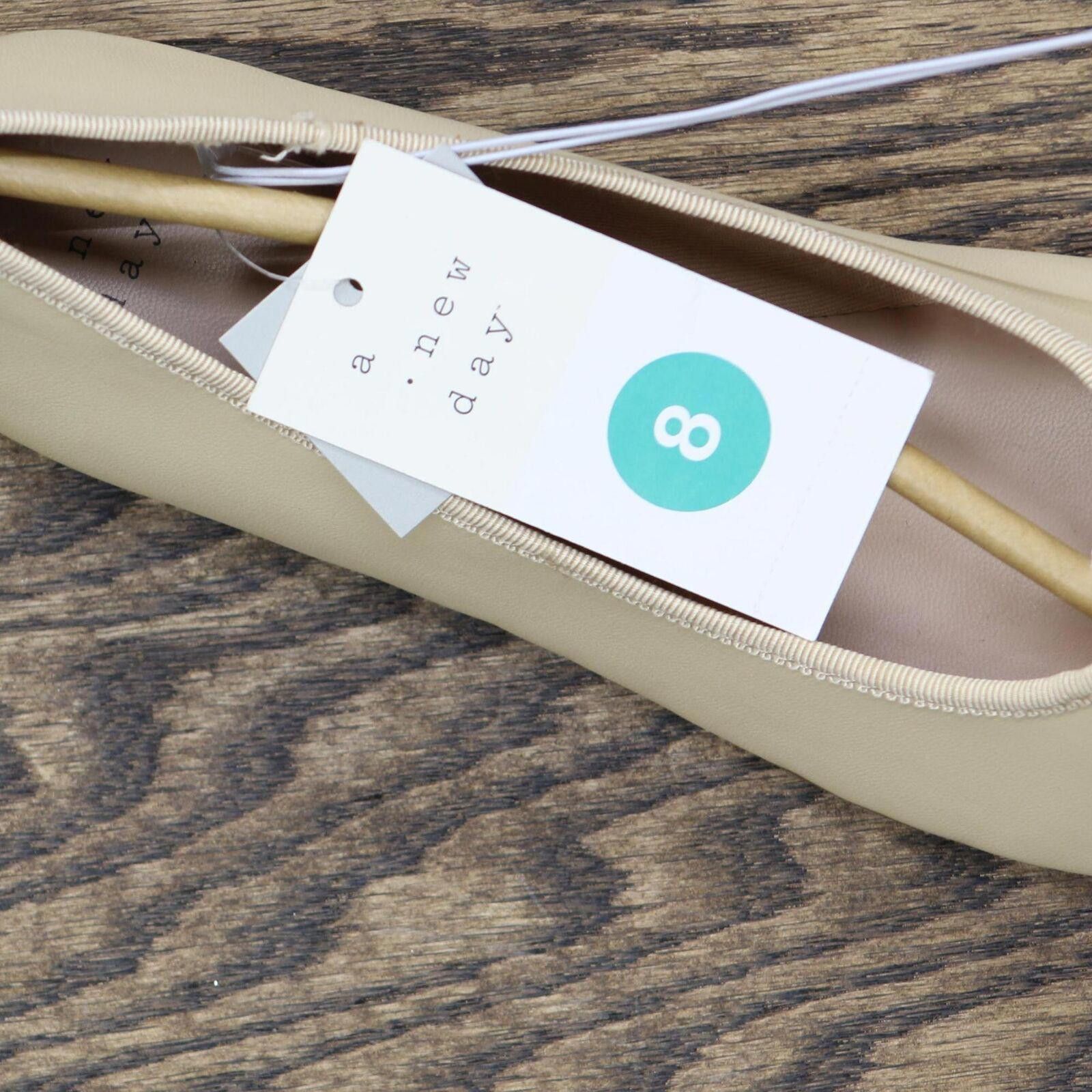 Designer A New Day Flats with Memory Foam Insole Beige Brown 8M Size US 8 / IT 38 - 8 Thumbnail