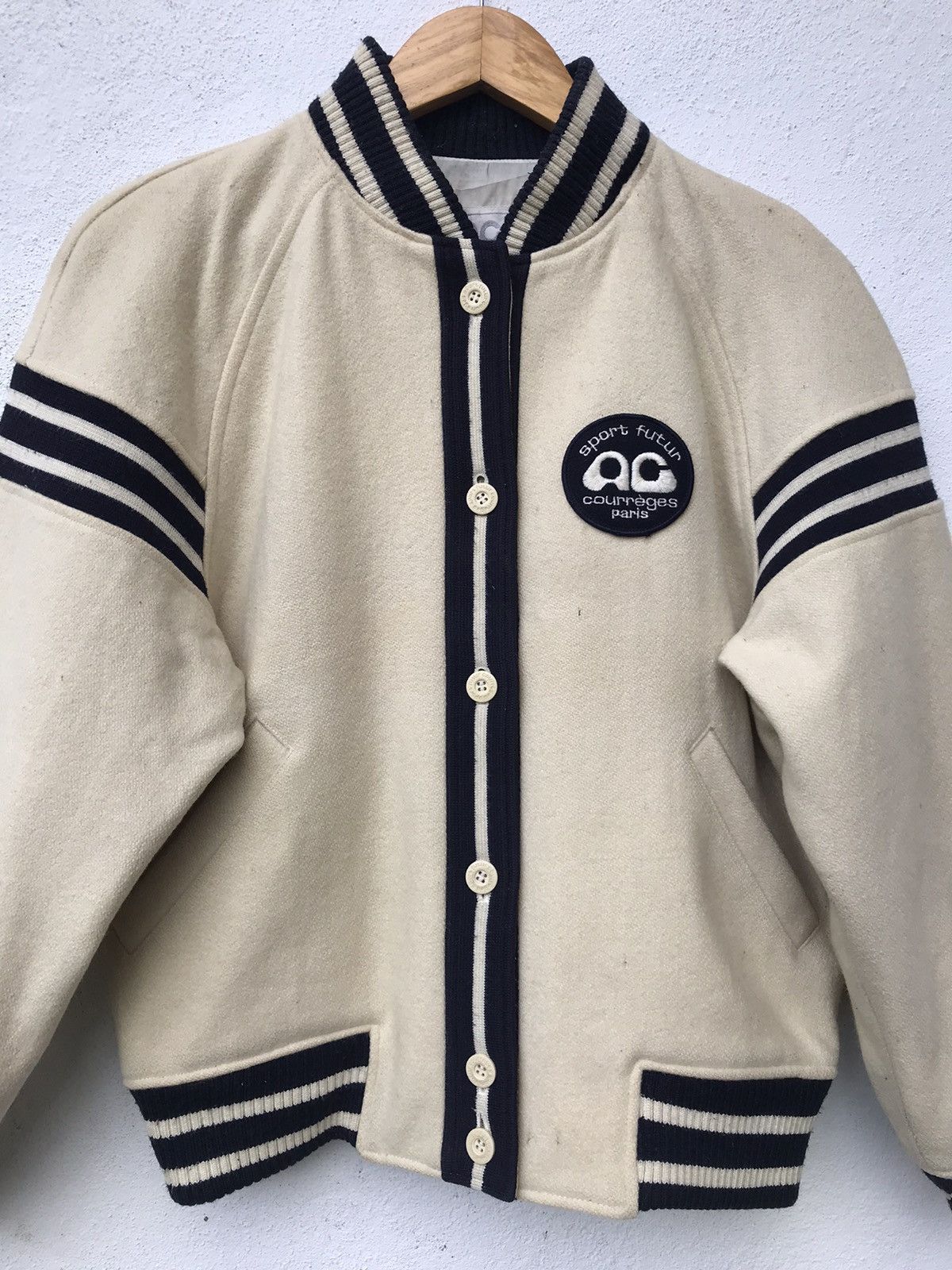 Courreges × Japanese Brand Achive.. Courreges Paris Sport Futur Bomber Jacket Embroided Size US S / EU 44-46 / 1 - 4 Thumbnail