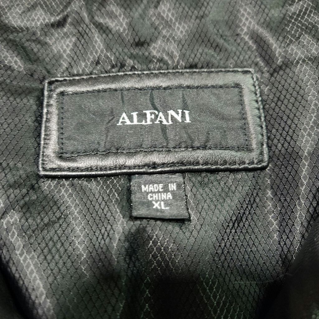 Alfani Men's Alfani Leather Jacket, Black, XL Size XL / US 12-14 / IT 48-50 - 5 Thumbnail