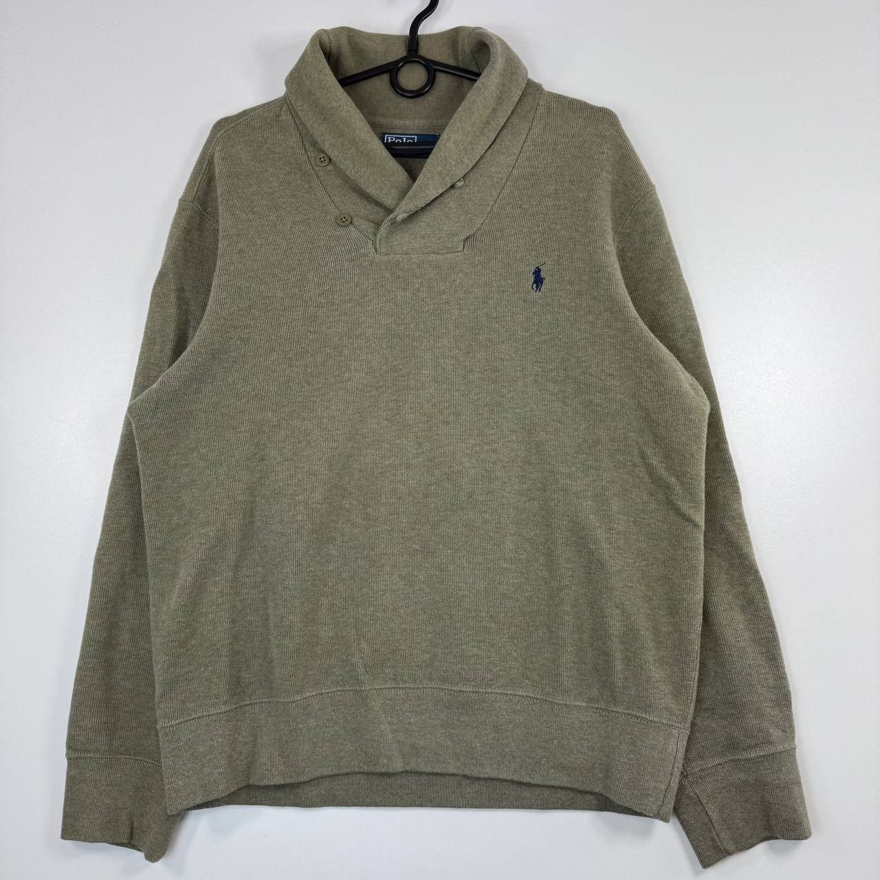 Polo Ralph Lauren Polo Ralph Lauren Shawl Collar Sweater Beige Pullover Mens L Size US L / EU 52-54 / 3 - 1 Thumbnail