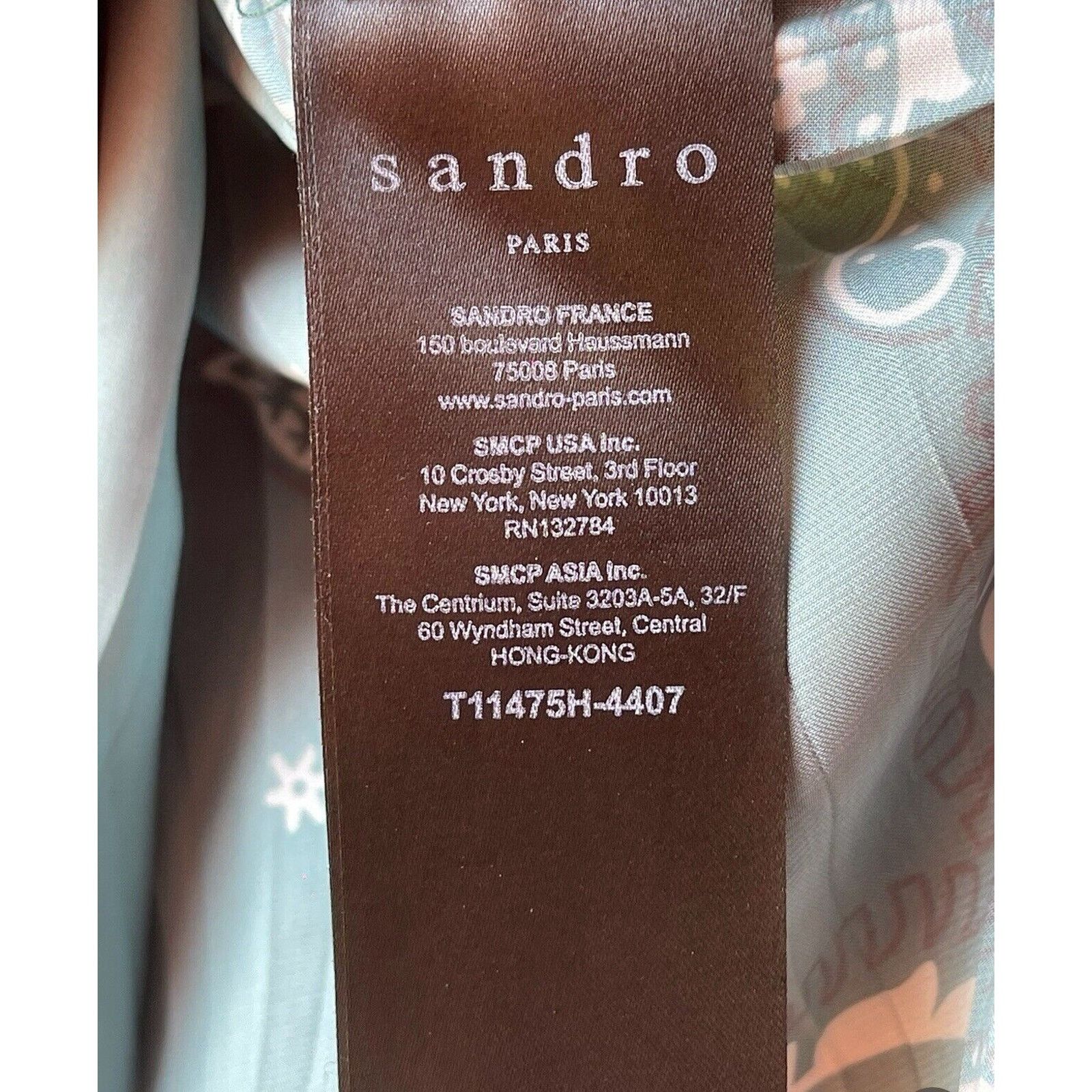 Sandro SANDRO Colorblock Pattern Bateau Neckline Blouse Size: XS Size S / US 4 / IT 40 - 8 Thumbnail