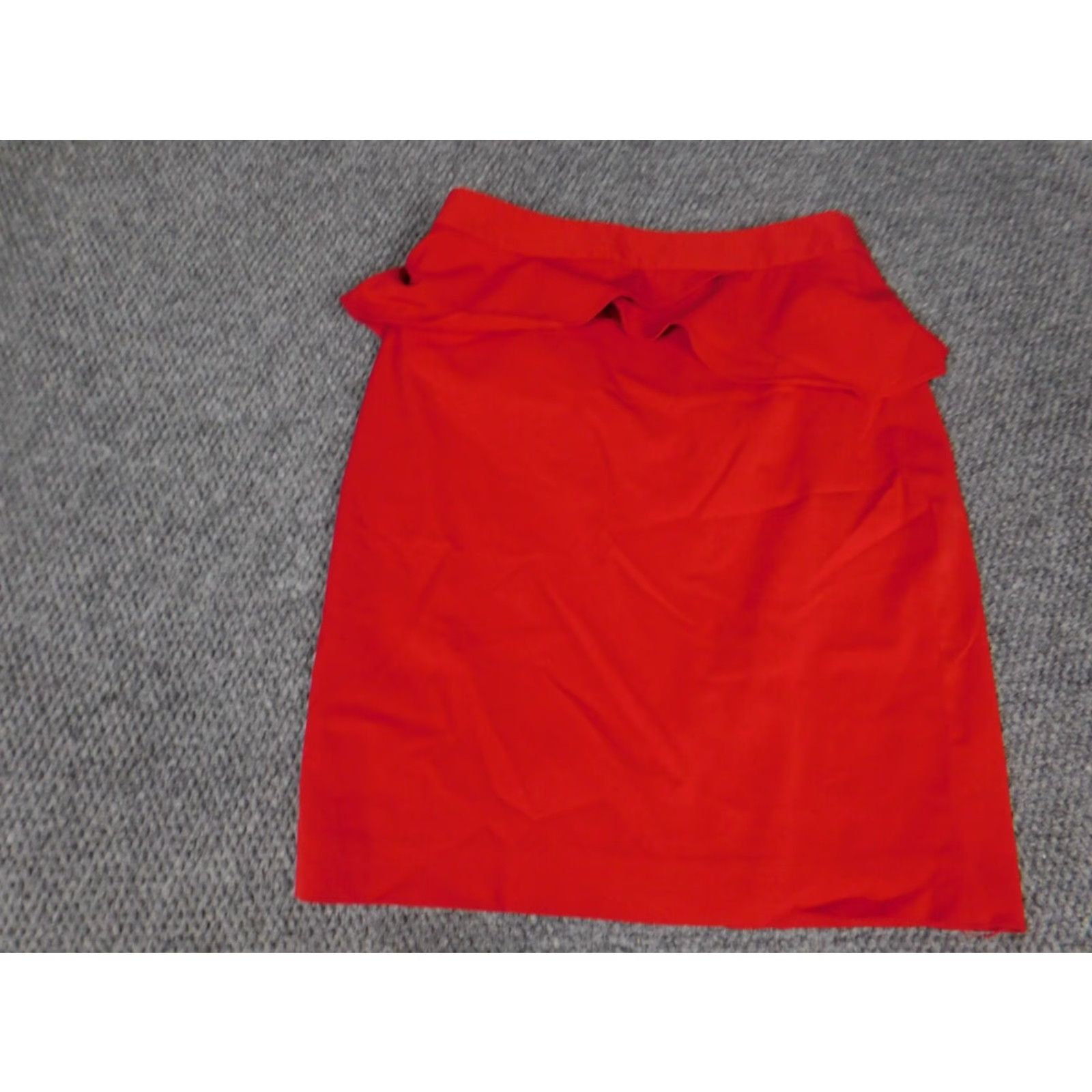 Express Express Skirt Womens 4 Red A-Line Zip Knee Length Knit Casual Vintage No Size 27" / US 4 / IT 40 - 2 Thumbnail