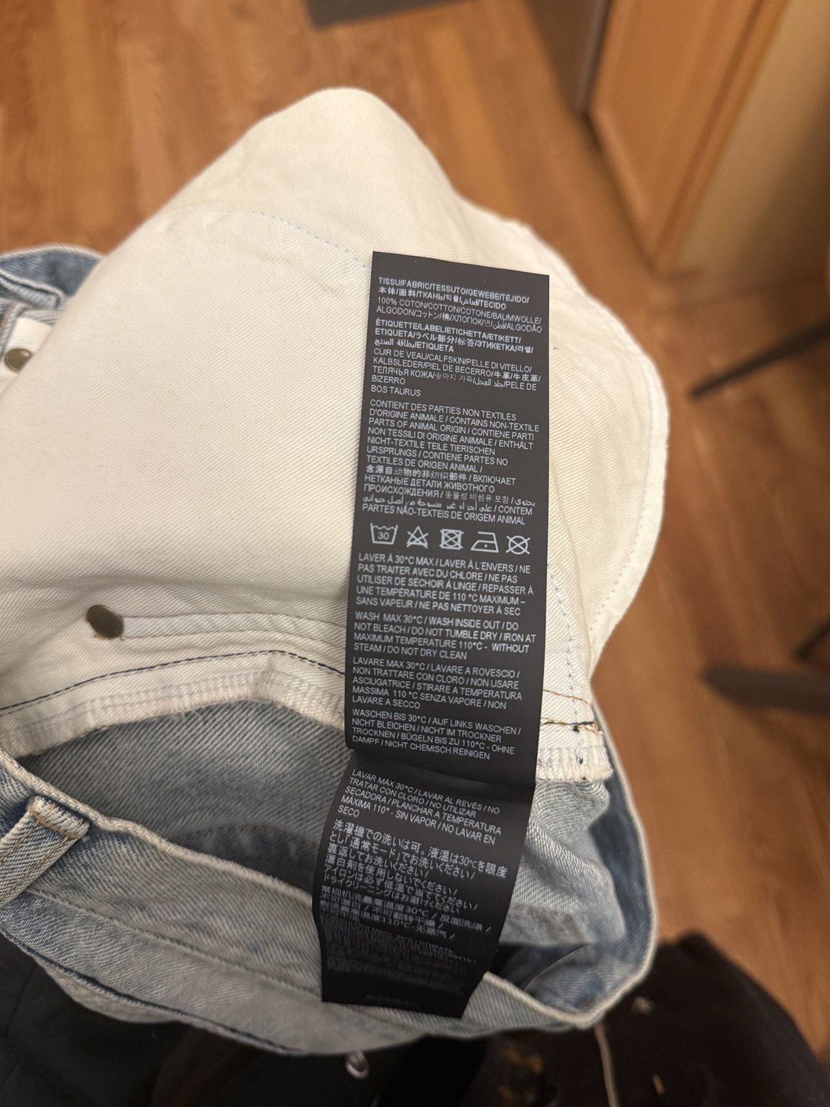 Saint Laurent Paris Saint Laurent Light Fall Blue Slim Fit Jeans Size US 28 / EU 44 - 10 Thumbnail