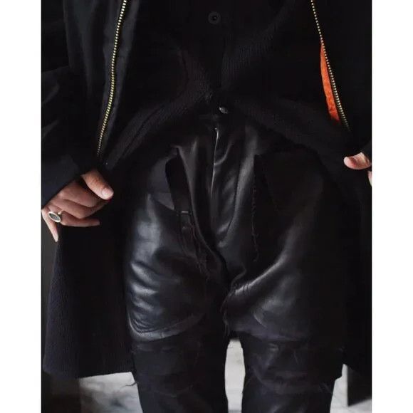 Leather Sulvam Scars Horce Leather Trousers Japan 3 S Black Horse Size US 28 / EU 44 - 15 Thumbnail