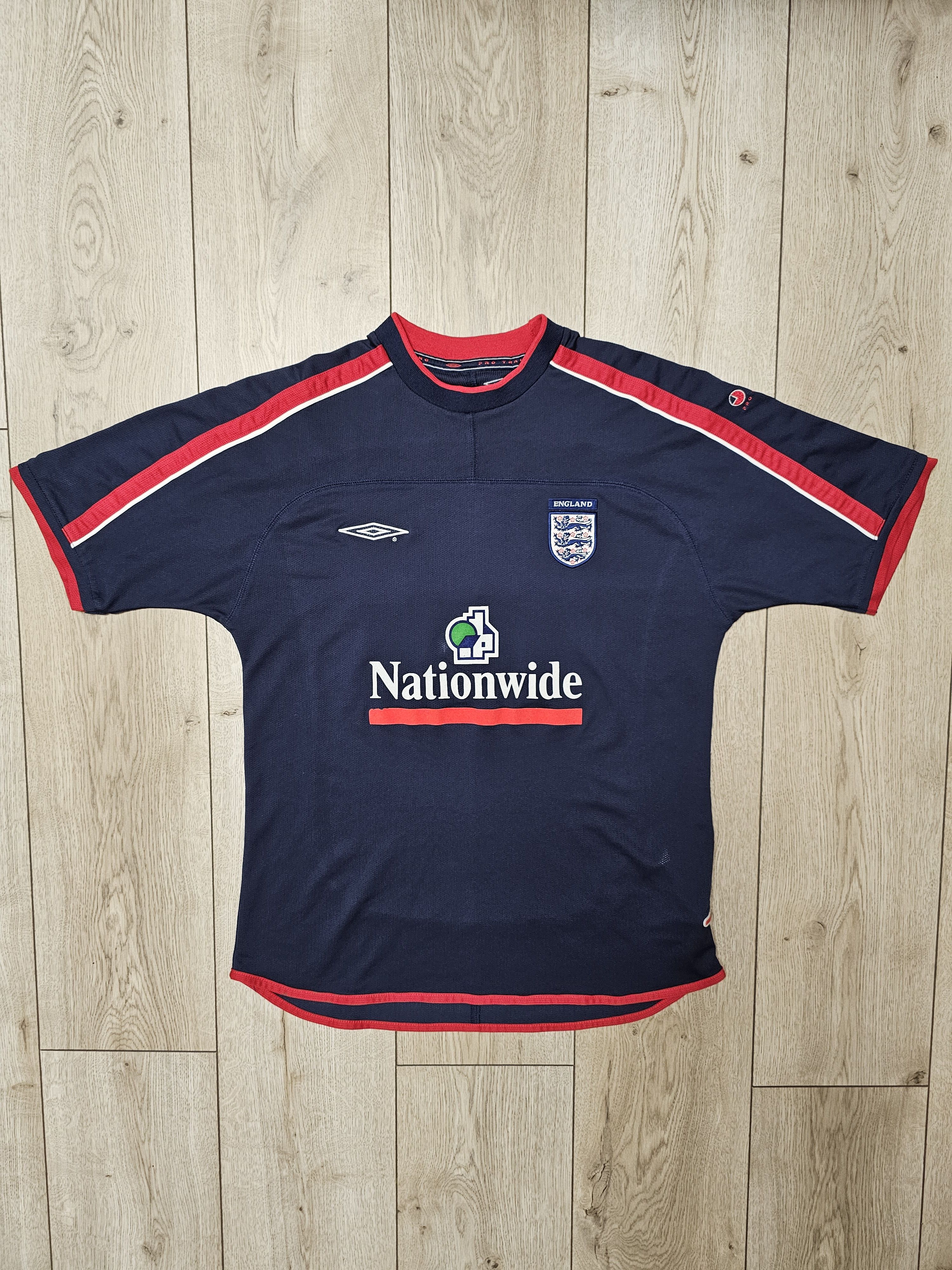 Vintage ENGLAND 2002 VINTAGE TRAINING FOOTBALL SHIRT SOCCER JERSEY Size US M / EU 48-50 / 2 - 1 Thumbnail