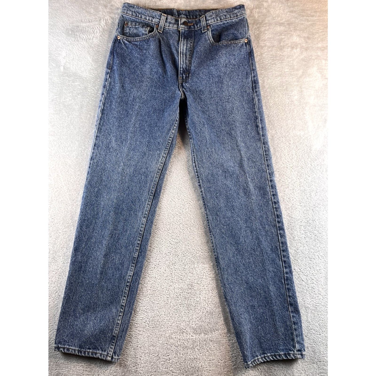Levi's VINTAGE Levi's 505 Jeans Mens 34x32 Regular Inseam 31x31 Denim Blue 5-Pocket Flat-Front USA Straight Style Mens Size US 34 / EU 50 - 2 Thumbnail