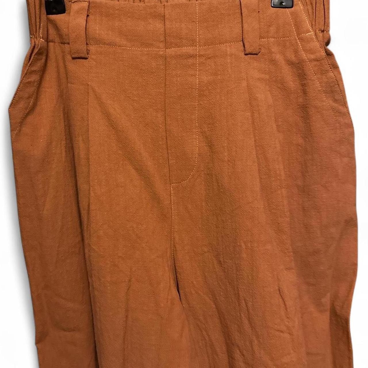 Other Halara Burnt Orange NWT Size S Wide-leg Linen Pants Size 27" / US 4 / IT 40 - 7 Thumbnail