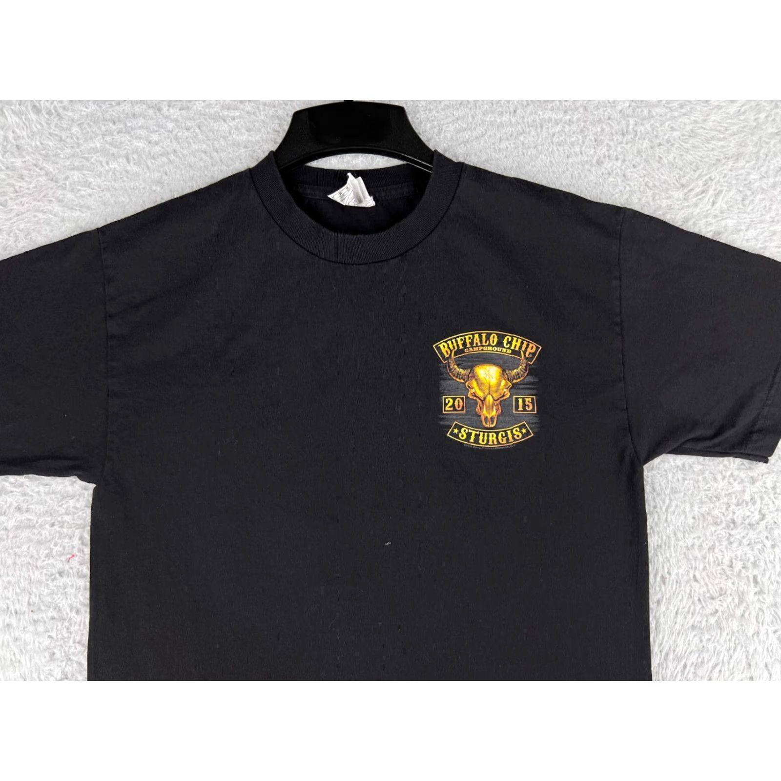Vintage VINTAGE Sturgis Shirt Womens Medium Black Hills Rally Buffalo Chip Campground 2015 American Motorcycle Music T-Shirt Mens Womens Size M / US 6-8 / IT 42-44 - 4 Thumbnail