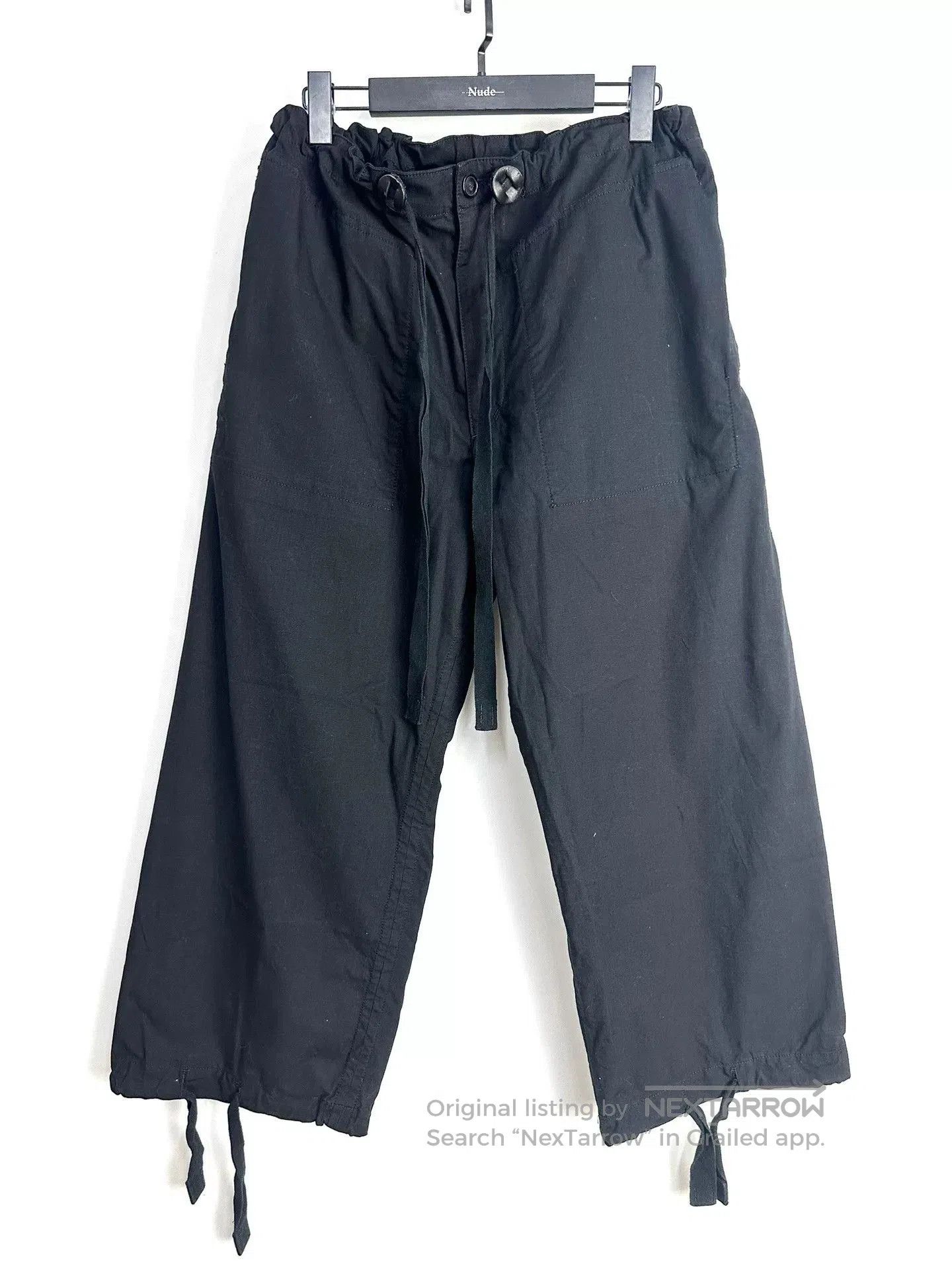Comme des Garcons Homme Plus soloist baggy military pants in black. Size US 36 / EU 52 - 1 Thumbnail