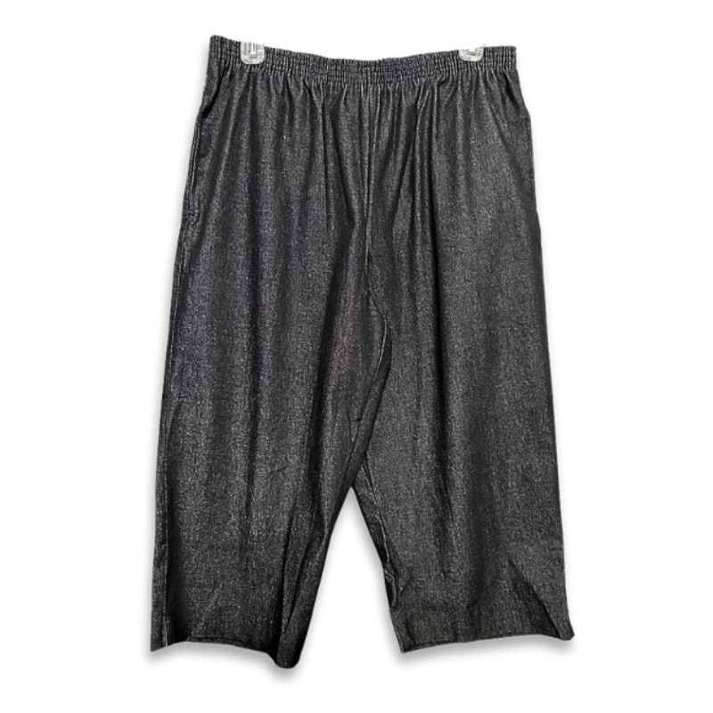 Other Alfred Dunner Classic Capri Side Pockets Denim Black 14 NWT Size 36" / US 14 / IT 50 - 2 Thumbnail