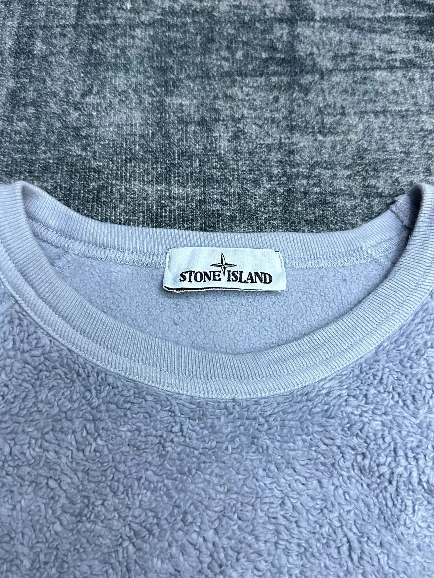 Stone Island Stone Island 21FW Terry Fleece Crewneck Blue Gray L Size US L / EU 52-54 / 3 - 3 Thumbnail