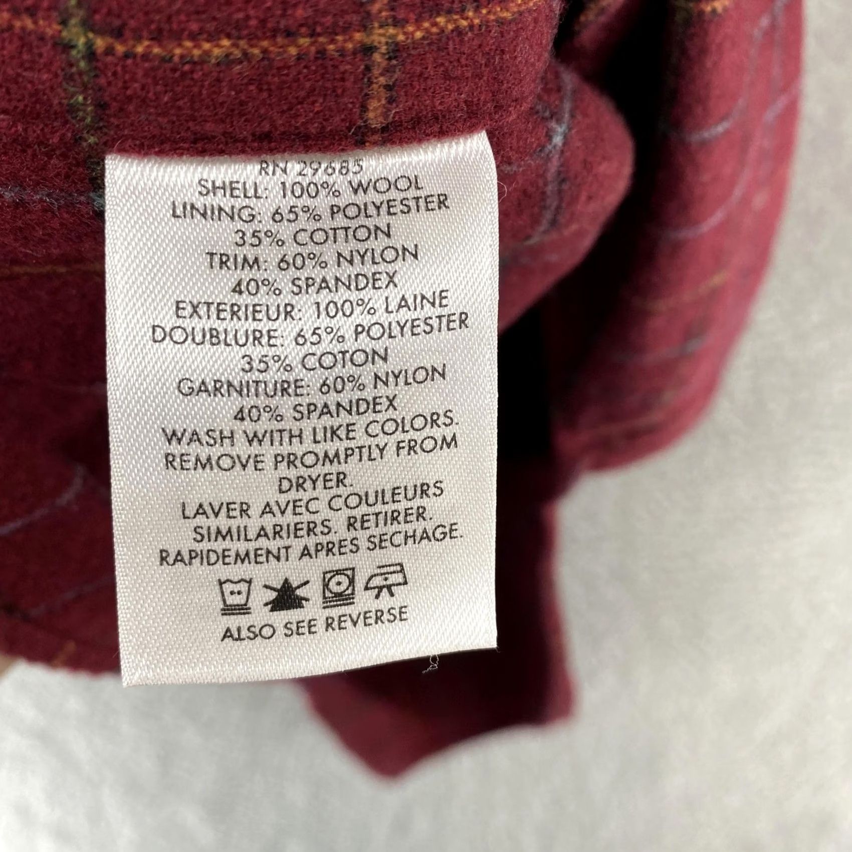 Pendleton Pendleton Shirt Mens Large Red Plaid 100% Wool Elbow Patch Washable Wool Western Size US L / EU 52-54 / 3 - 7 Thumbnail