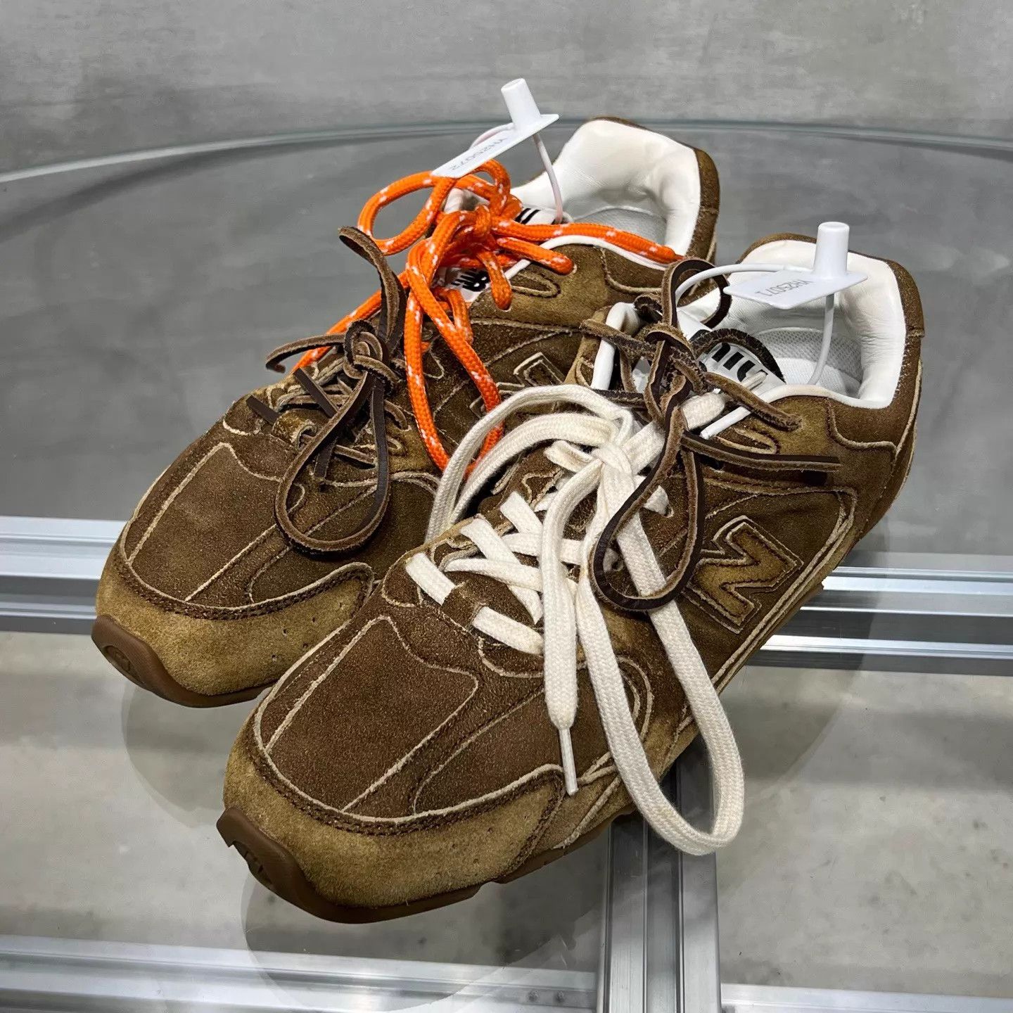 Miu Miu MIU MIU x New Balance Suede Decon Trainer Brown Women's 38.5 Size US 8 / IT 38 - 2 Thumbnail