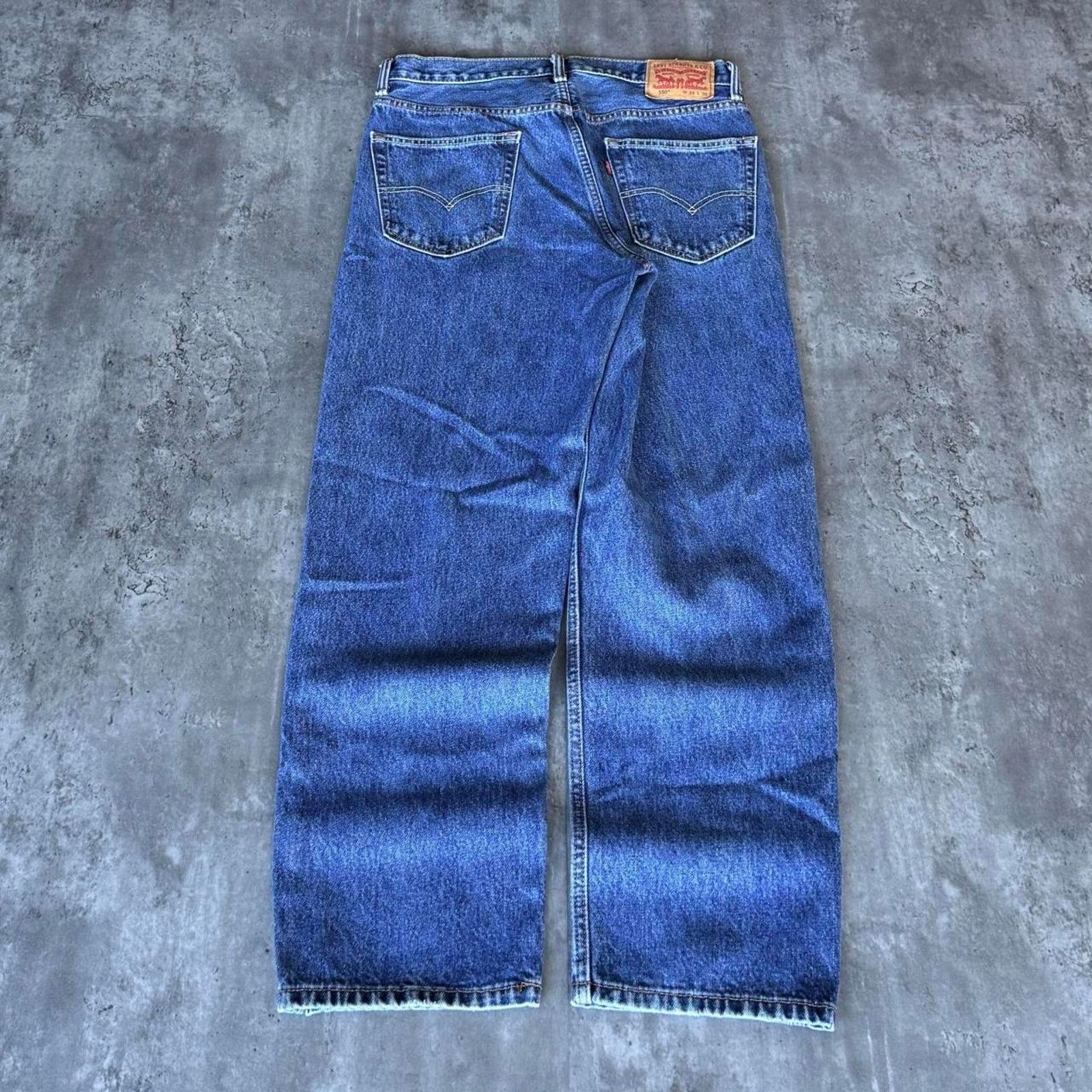Levi's × Levi's Vintage Clothing × Vintage Vintage Y2K Levi’s 550 Baggy Grunge Opium Denim Jeans Size US 34 / EU 50 - 1 Thumbnail
