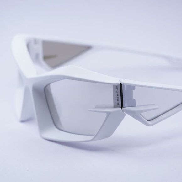 Givenchy Givenchy GV40049U 21C Sunglasses White Geometric Frame Size ONE SIZE - 5 Thumbnail
