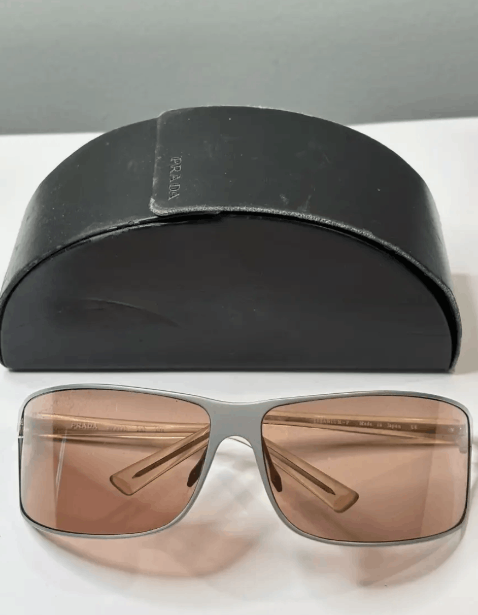 Prada PRADA Sunglasses Titanium Wrap Star Rimless Luna Rossa Size ONE SIZE - 2 Thumbnail