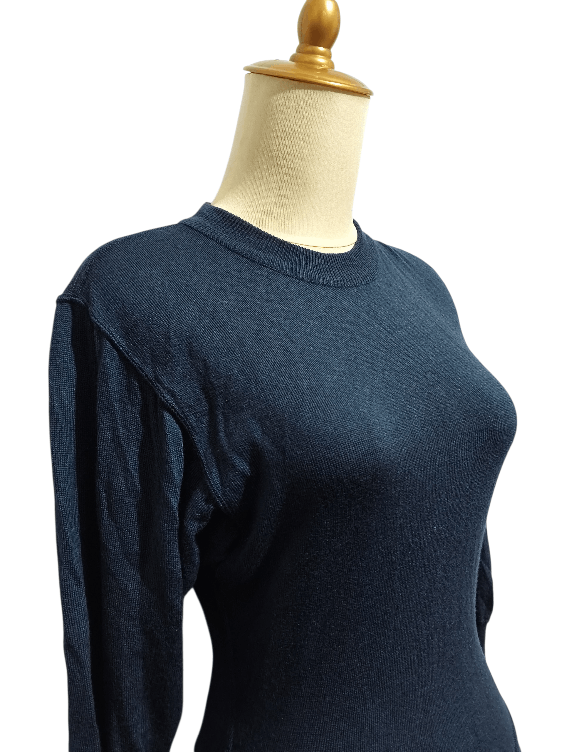 Alaia 🔥Alaia Navy Puff Sleeved wool bodysuit🔥 Size S / US 4 / IT 40 - 4 Thumbnail