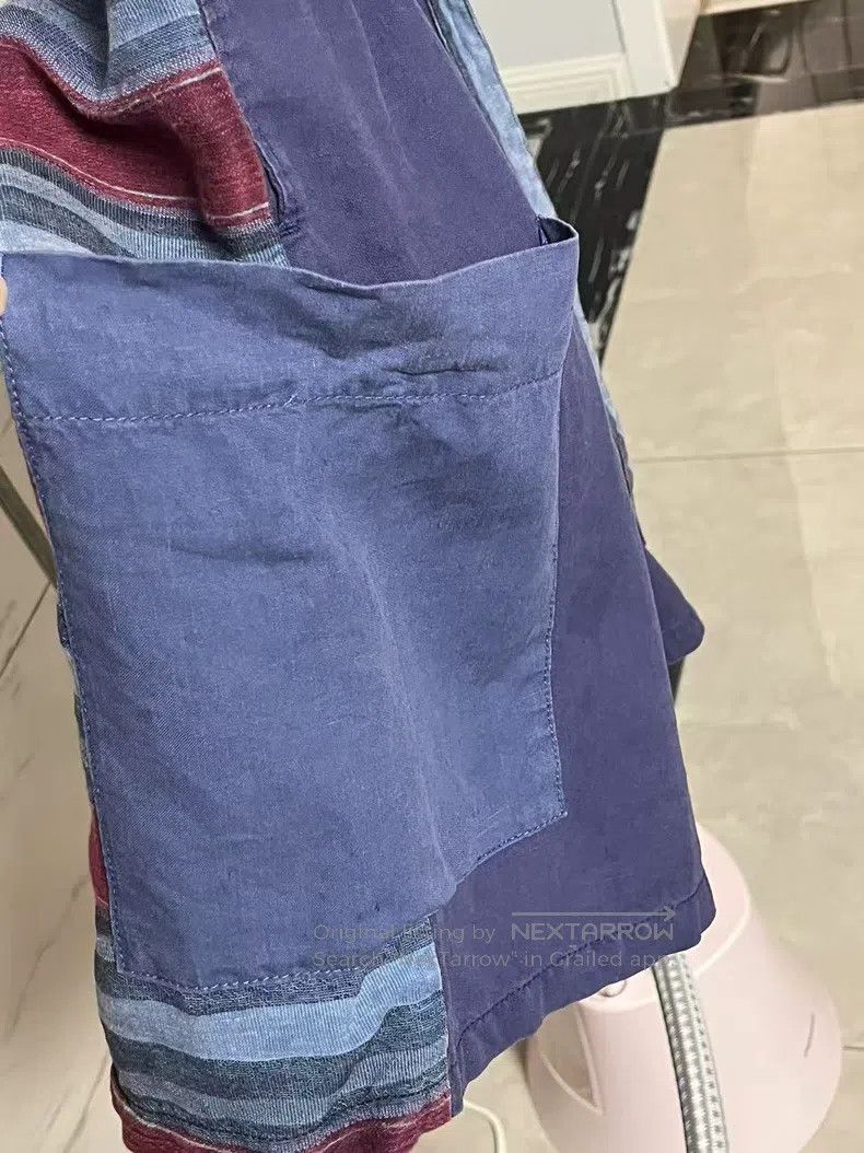 Loewe Loewe size XL Cotton and linen drawstring cargo shorts, vin Size US 26 / EU 42 - 6 Thumbnail