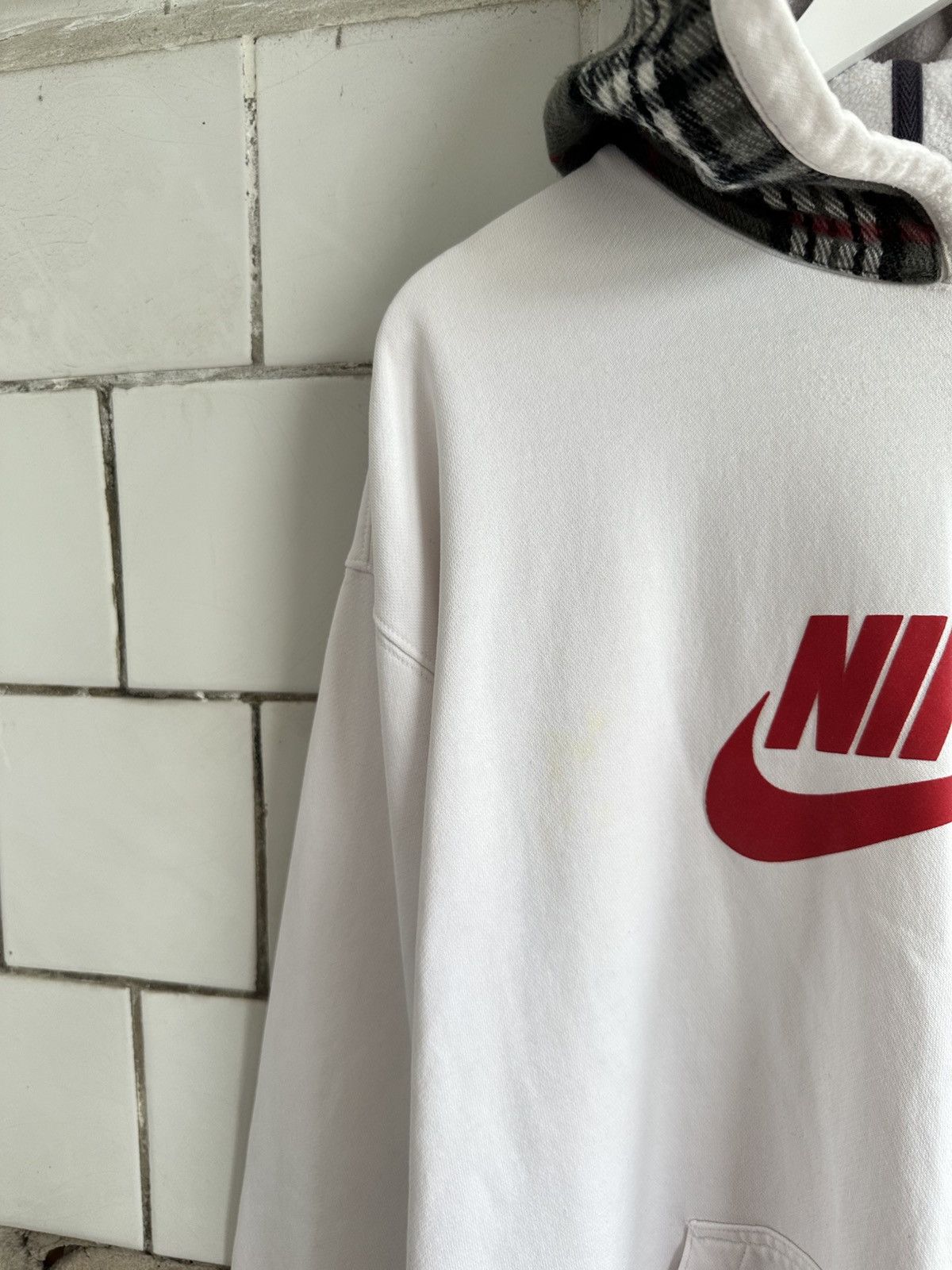 Japanese Brand × Nike Vintage Japanese Style Nike Custom Hoodie Big Logo Y2K 00s Size US XXL / EU 58 / 5 - 13 Thumbnail