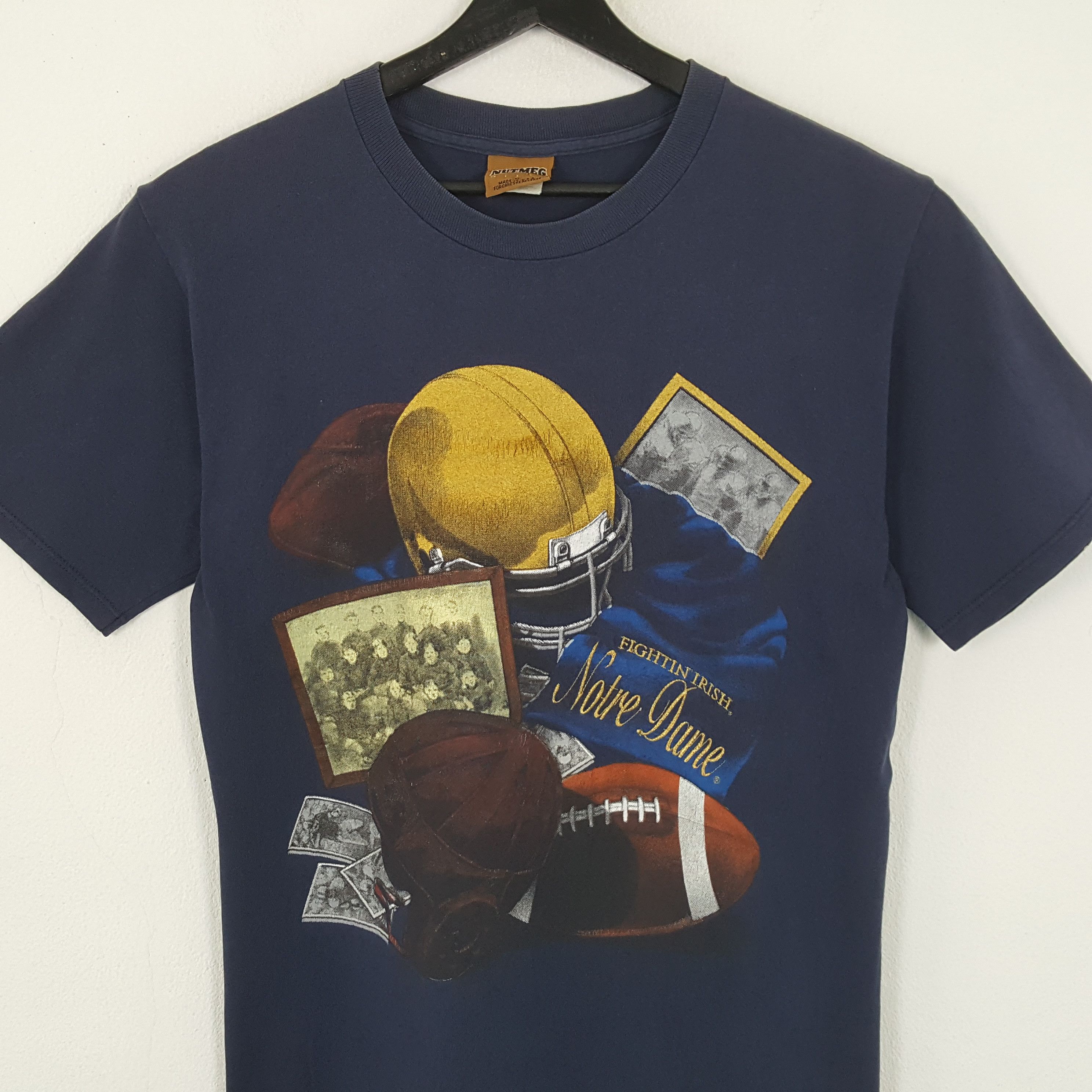 NFL × Nutmeg × Vintage NOTRE DAME American Football NFL Vintage Tshirt Size US M / EU 48-50 / 2 - 2 Thumbnail