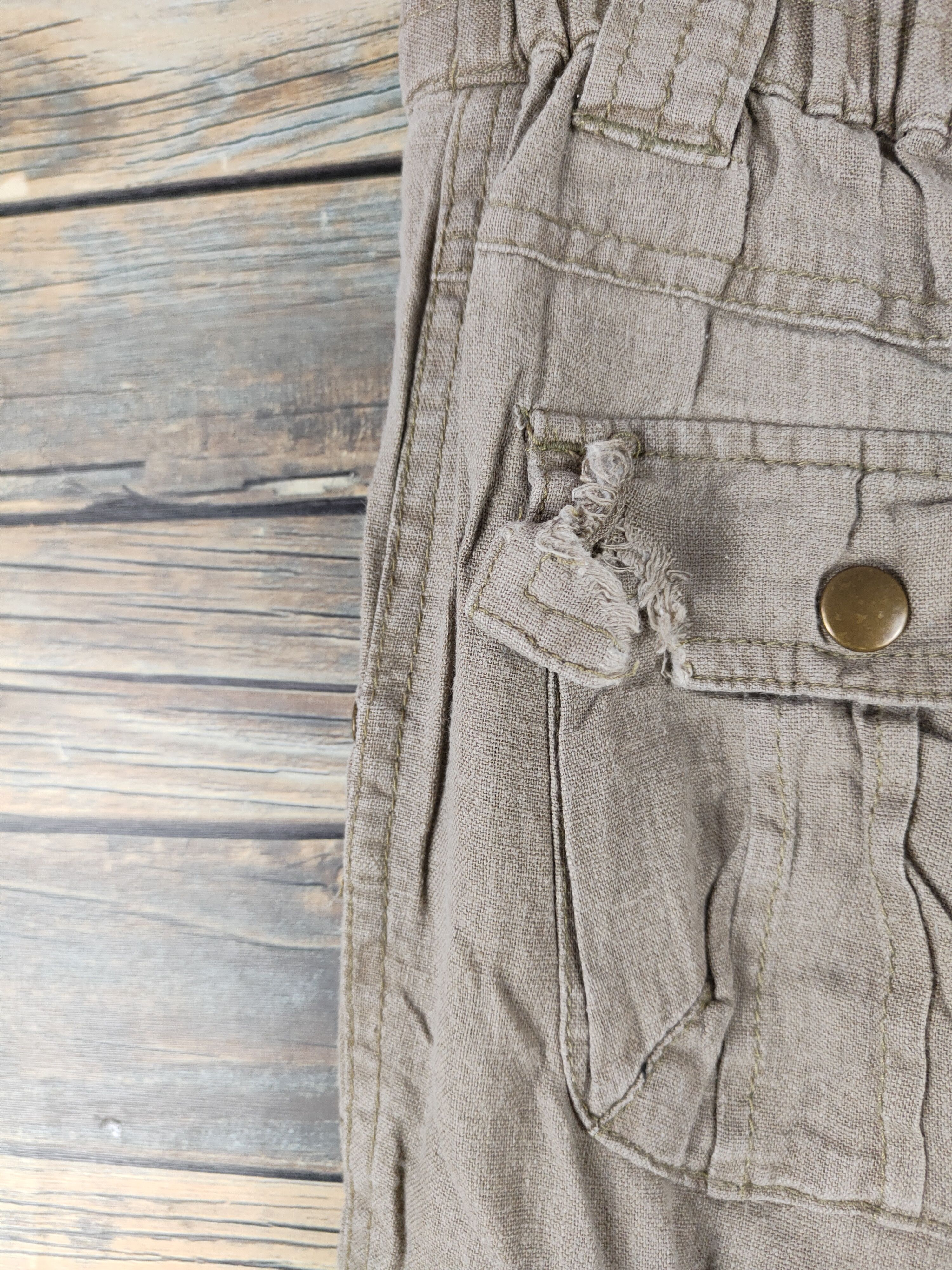 Japanese Brand DL Japanese Brand Brown Multipocket Cargo Pants #1296 Size US 28 / EU 44 - 7 Thumbnail