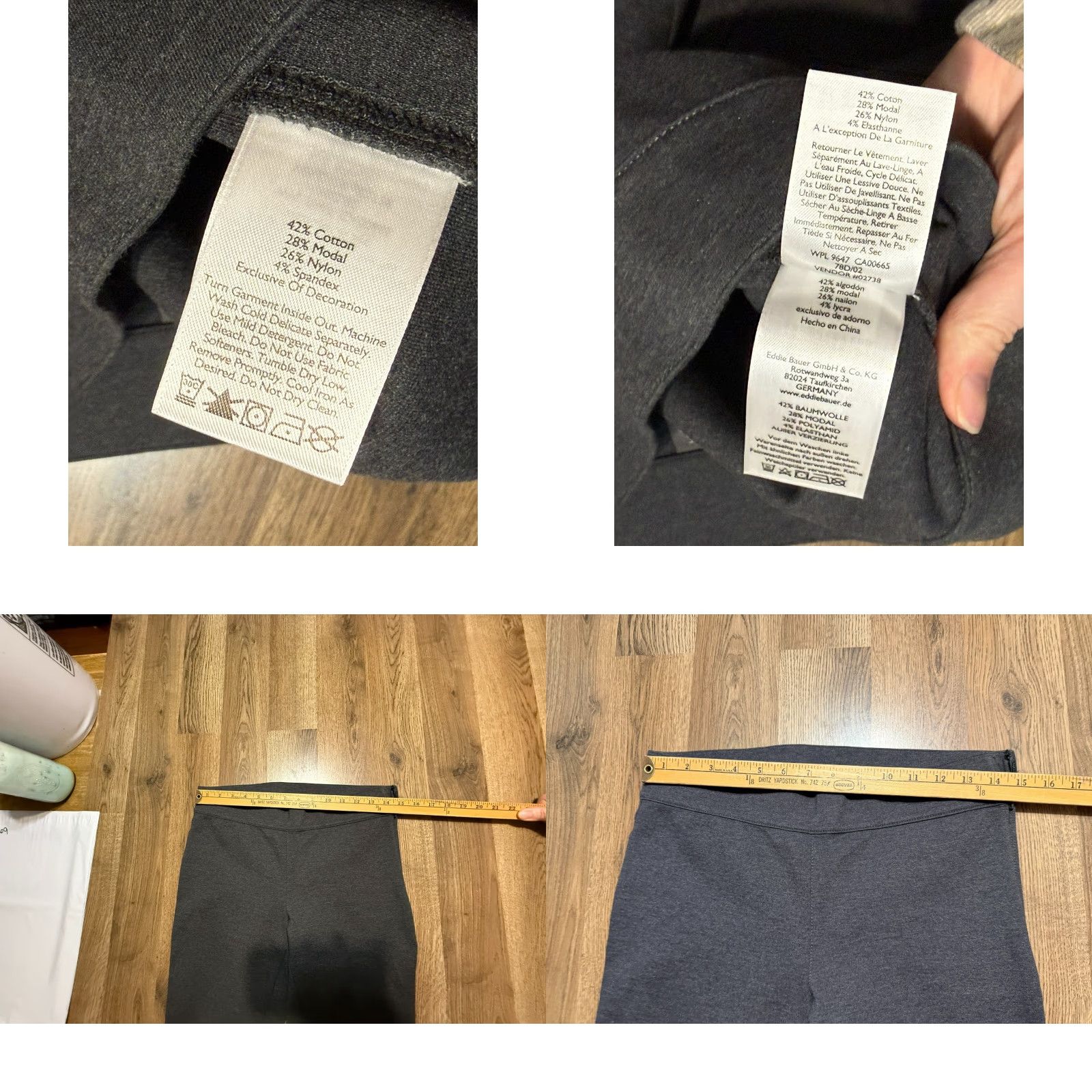 Eddie Bauer Eddie Bauer Pants Women's 6 Gray Stretch Leggings Skinny Mid Rise Casual Pants Size 28" / US 6 / IT 42 - 8 Thumbnail