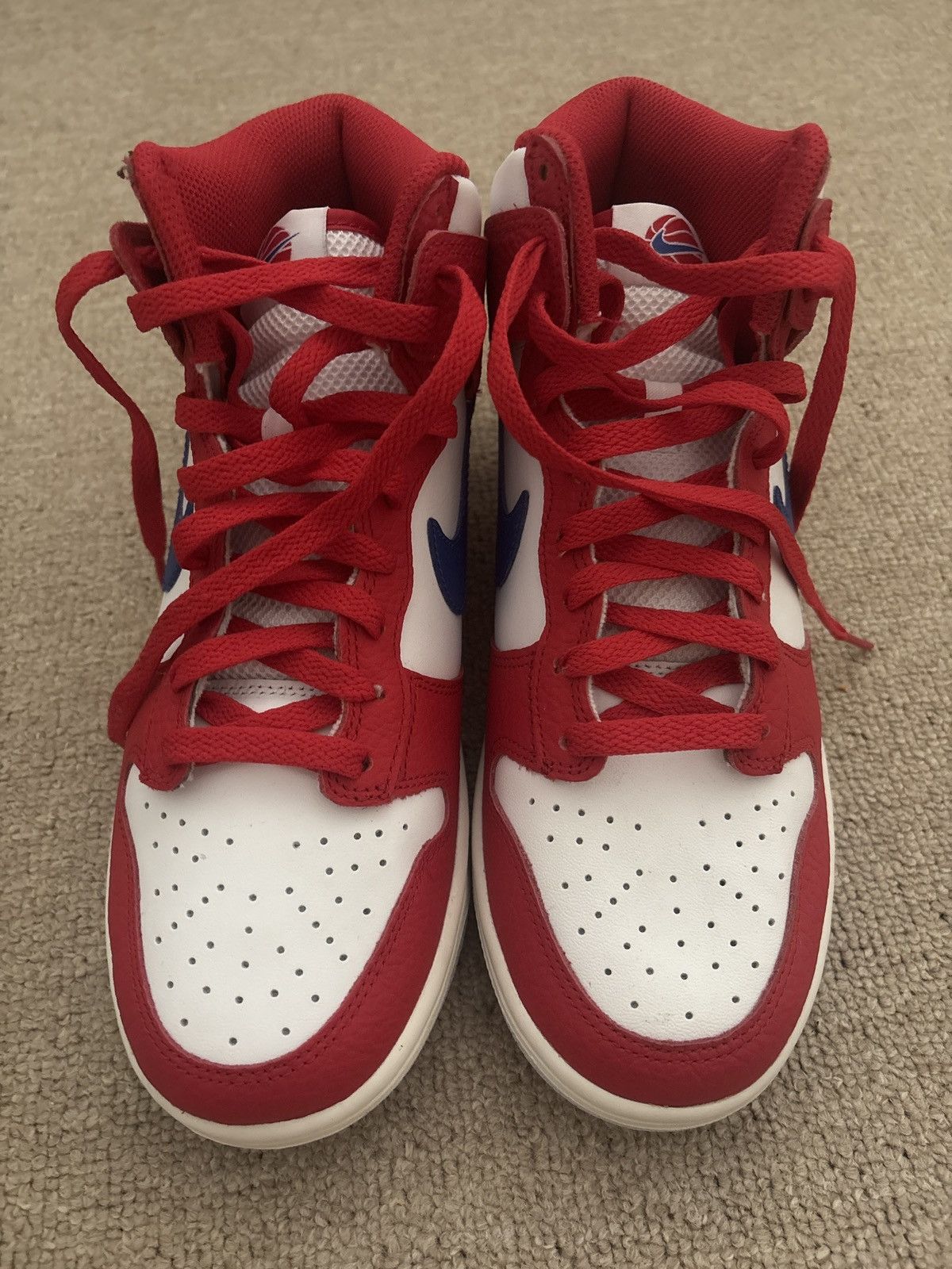 Nike Nike Dunk High Retro White/Game Royal - UK 5.5 RRP-£200 Size US 6 / EU 39 - 3 Thumbnail