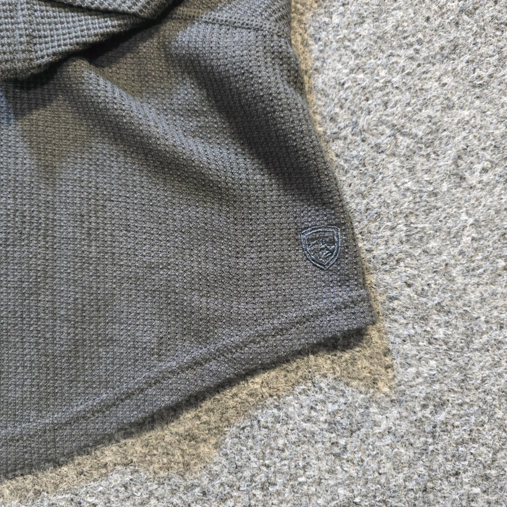 Vintage Kuhl Top Womens Medium Gray Cowl Neck Thermal Waffle Knit Long Sleeve Outdoors Size M / US 6-8 / IT 42-44 - 7 Thumbnail