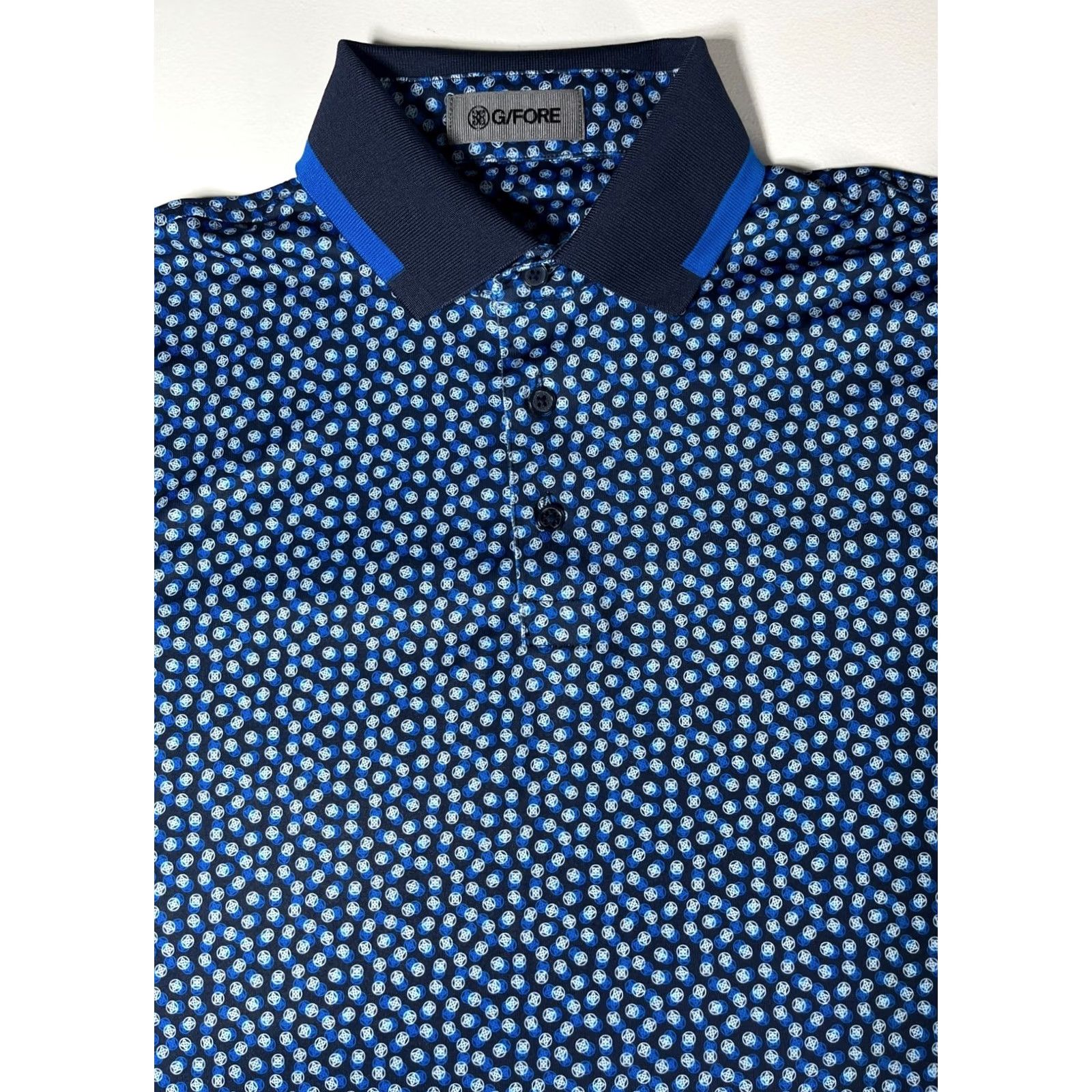 G/FORE Men's G/Fore Golf Polo Shirt Logo All Over Print Sz S Size US S / EU 44-46 / 1 - 5 Thumbnail