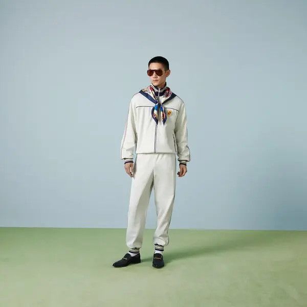 Gucci o1loc1c0326 752285 Technical Jersey Zip Jacket With Patch Size US XS / EU 42 / 0 - 2 Thumbnail