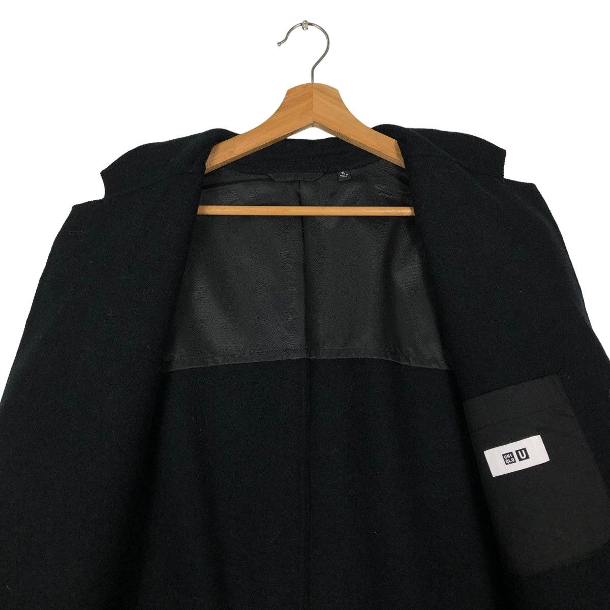 Japanese Brand 🔥Rich Black Wool Chore Jacket Work Uniqlo Undercover Japan Size US XL / EU 56 / 4 - 13 Thumbnail