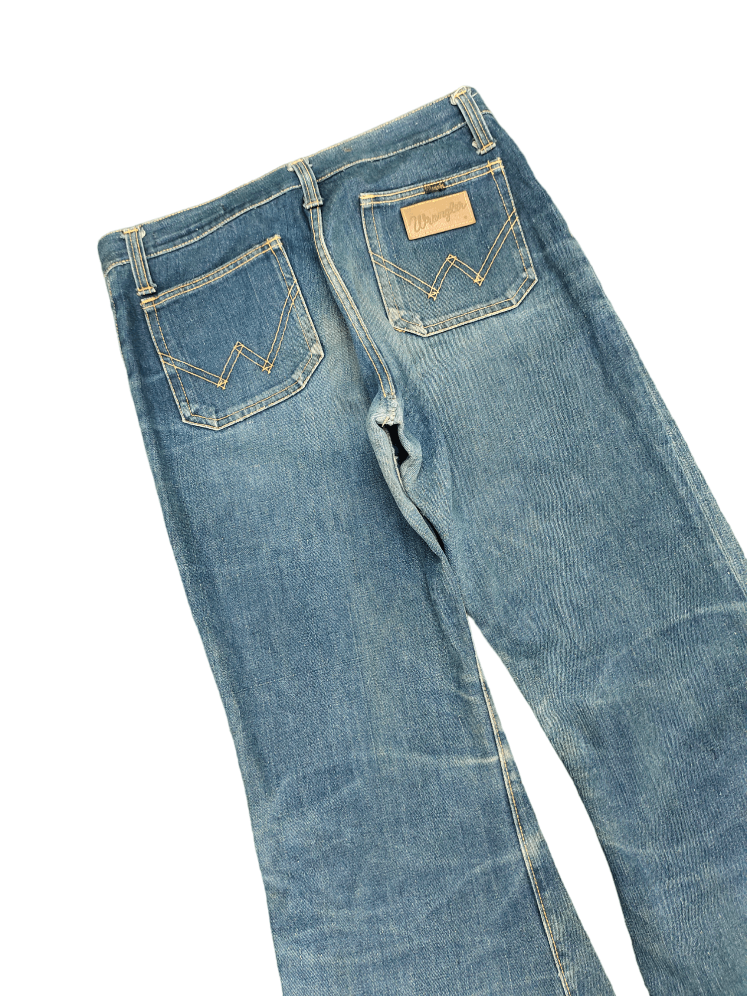 If Six Was Nine Flare Jeans 80s Wrangler Denim Boot Cut Bell Bottom Size US 30 / EU 46 - 16 Thumbnail